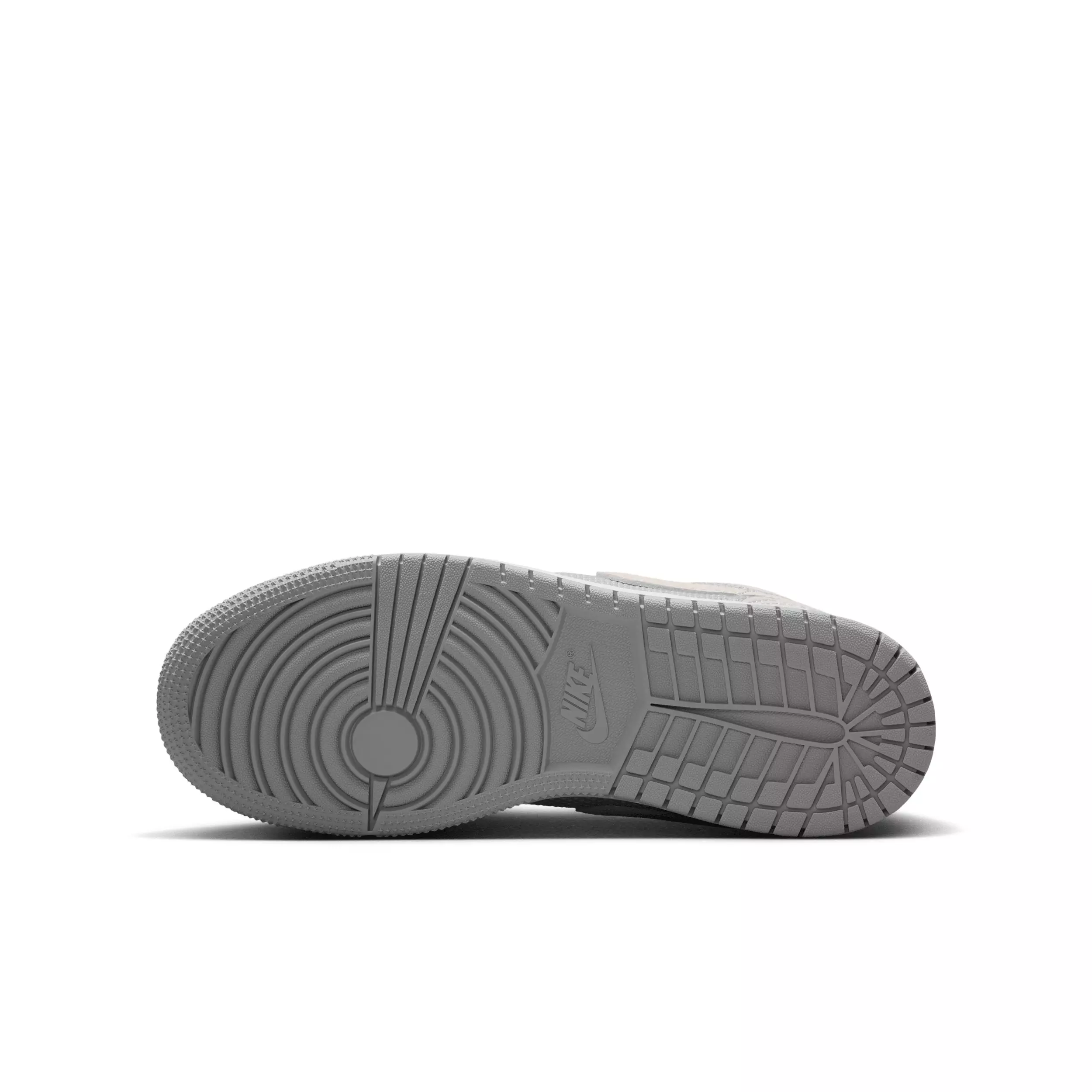Jordan 1 Low SE "Off White/Soft Pearl/Light Smoke Grey" Grade School Boys' Shoe - OFF WHITE/PEARL/LT GREY