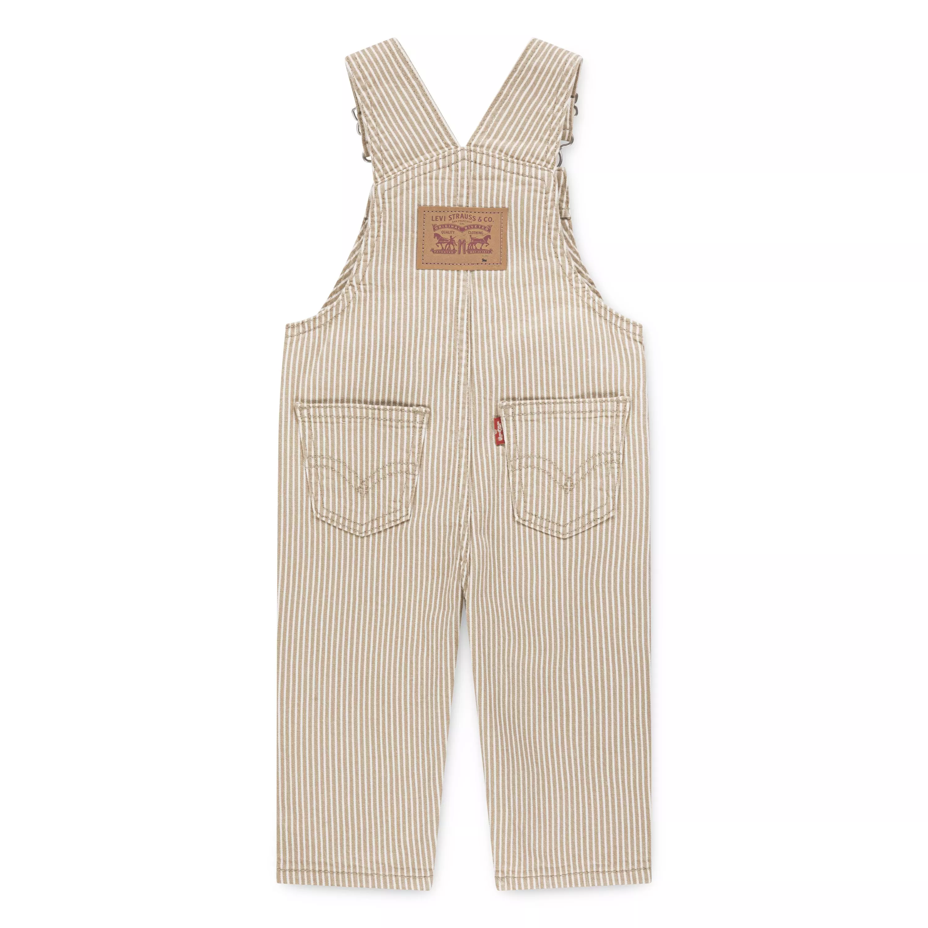 Levi's Infant Boys' Railroad Stripe Tan Overalls - Tan - TAN