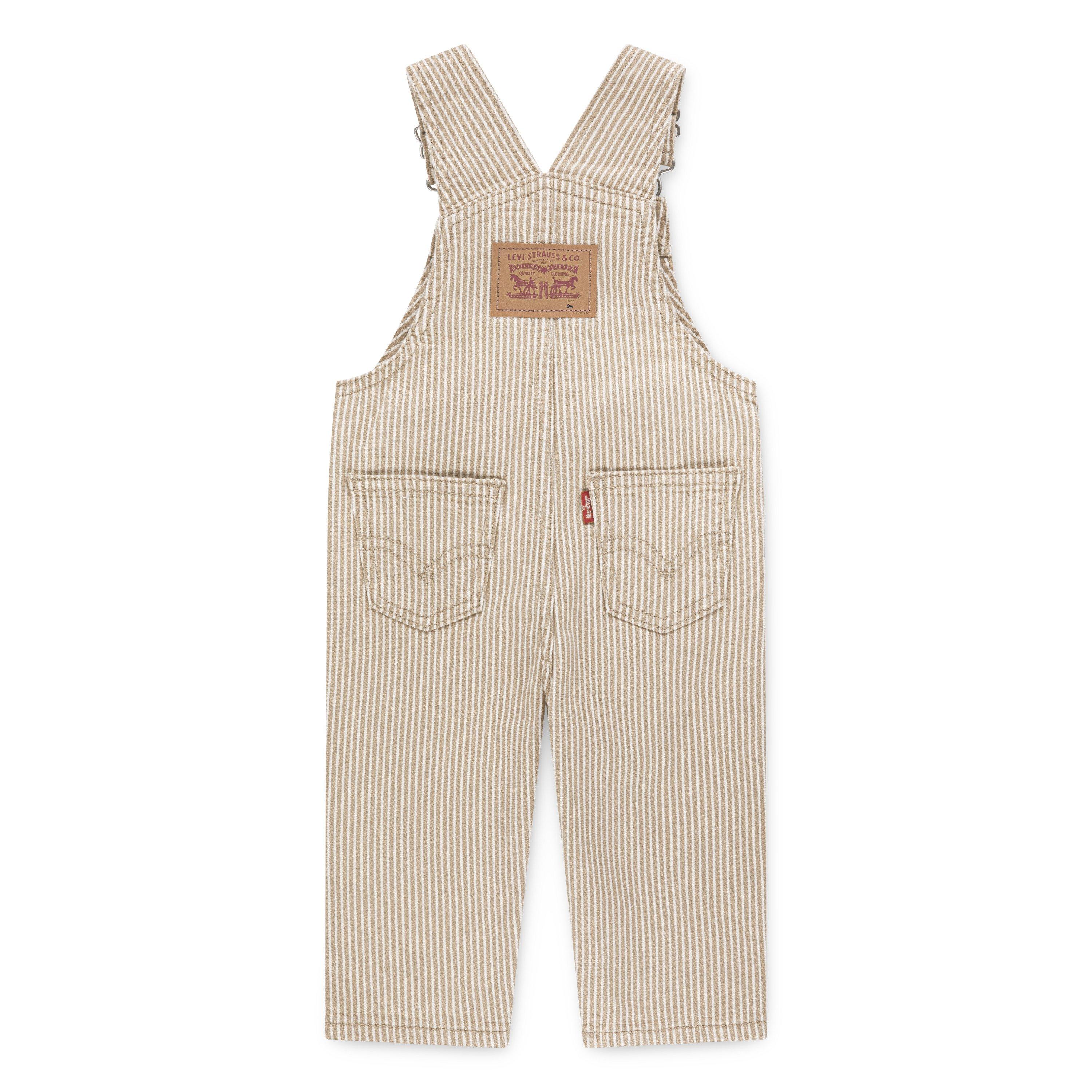Levi's Railroad Stripe Infant Boys' Tan Overalls