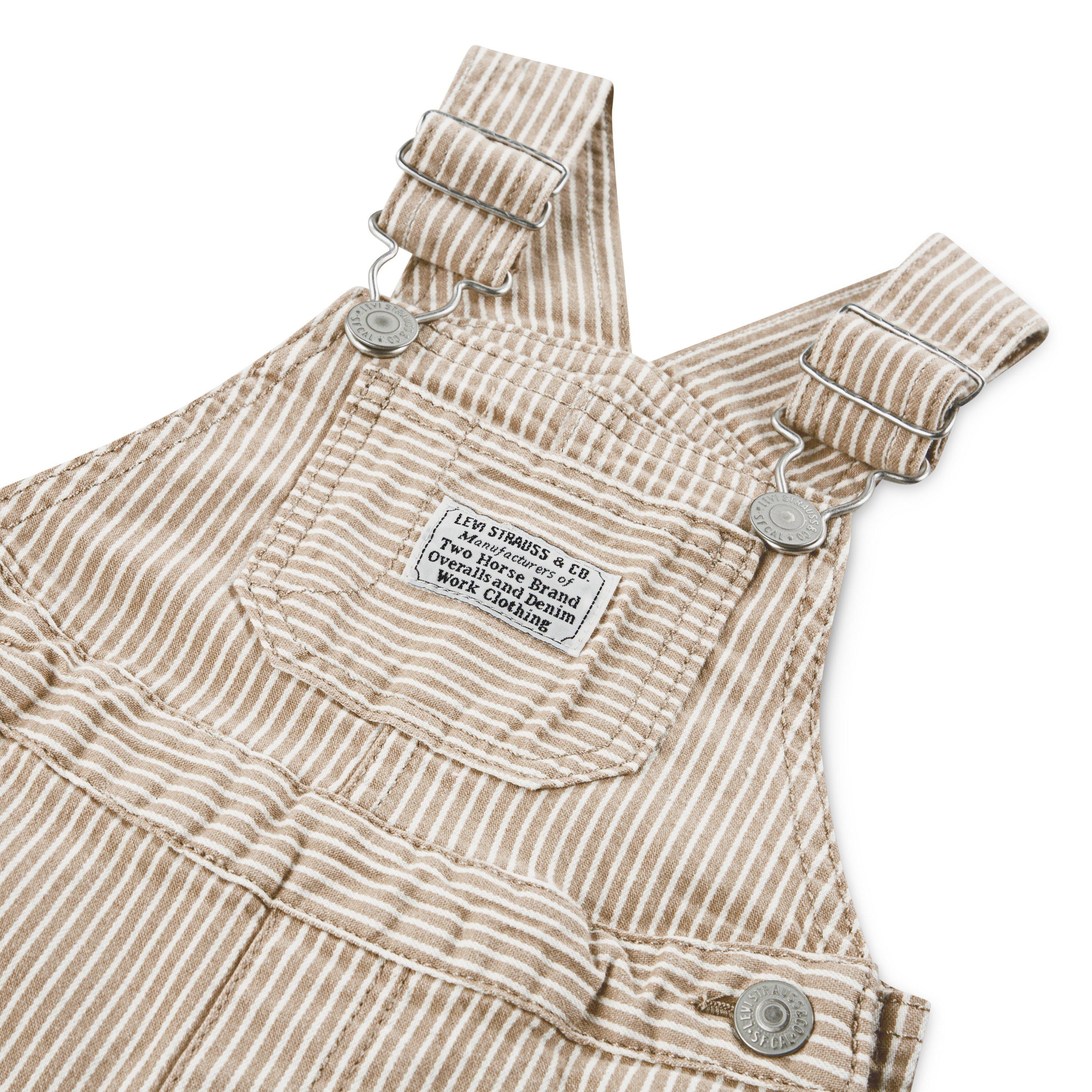 Levi's Infant Boys' Railroad Stripe Tan Overalls - Tan - TAN Thumbnail View 3