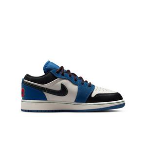 Jordan 1 Low SE "True Blue/University Red/Kinetic Green/Black" Grade School Boys' Shoe - BLUE/RED/GREEN/BLACK