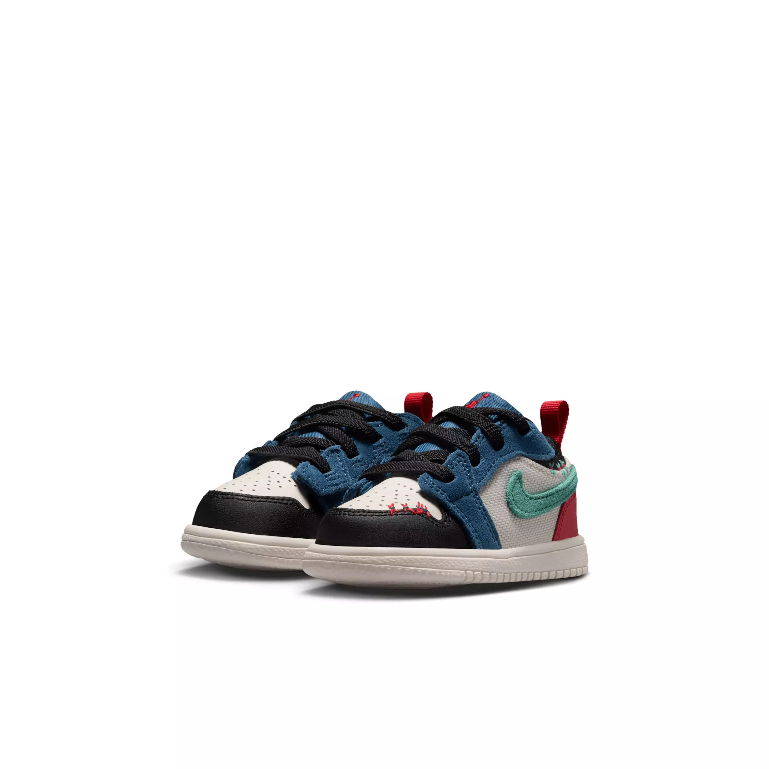 Jordan 1 Low Alt SE "True Blue/University Red/Kinetic Green/Black" Infant Boys' Shoe - BLUE/RED/GREEN/BLACK