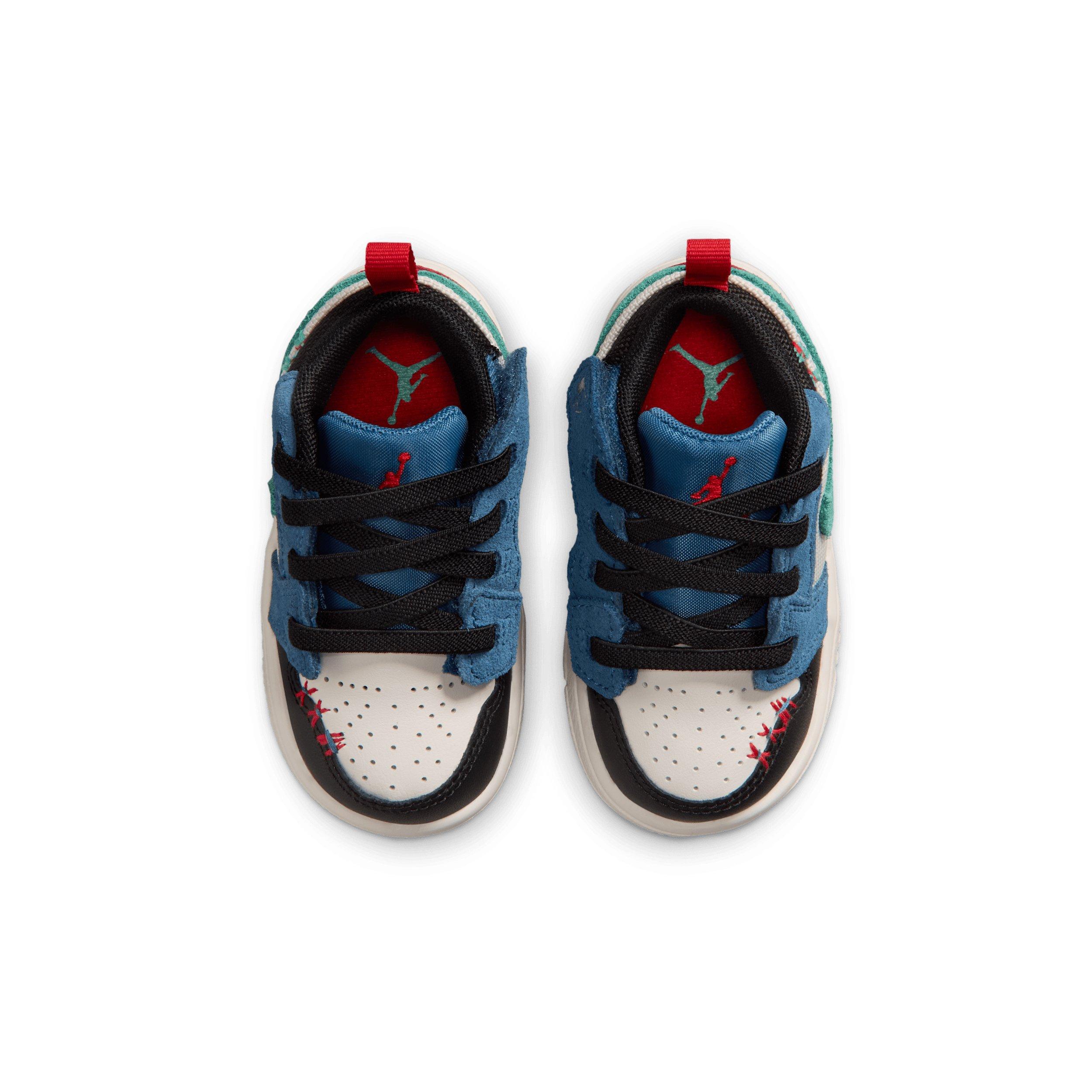 Jordan 1 Low Alt SE "True Blue/University Red/Kinetic Green/Black" Infant Boys' Shoe - BLUE/RED/GREEN/BLACK