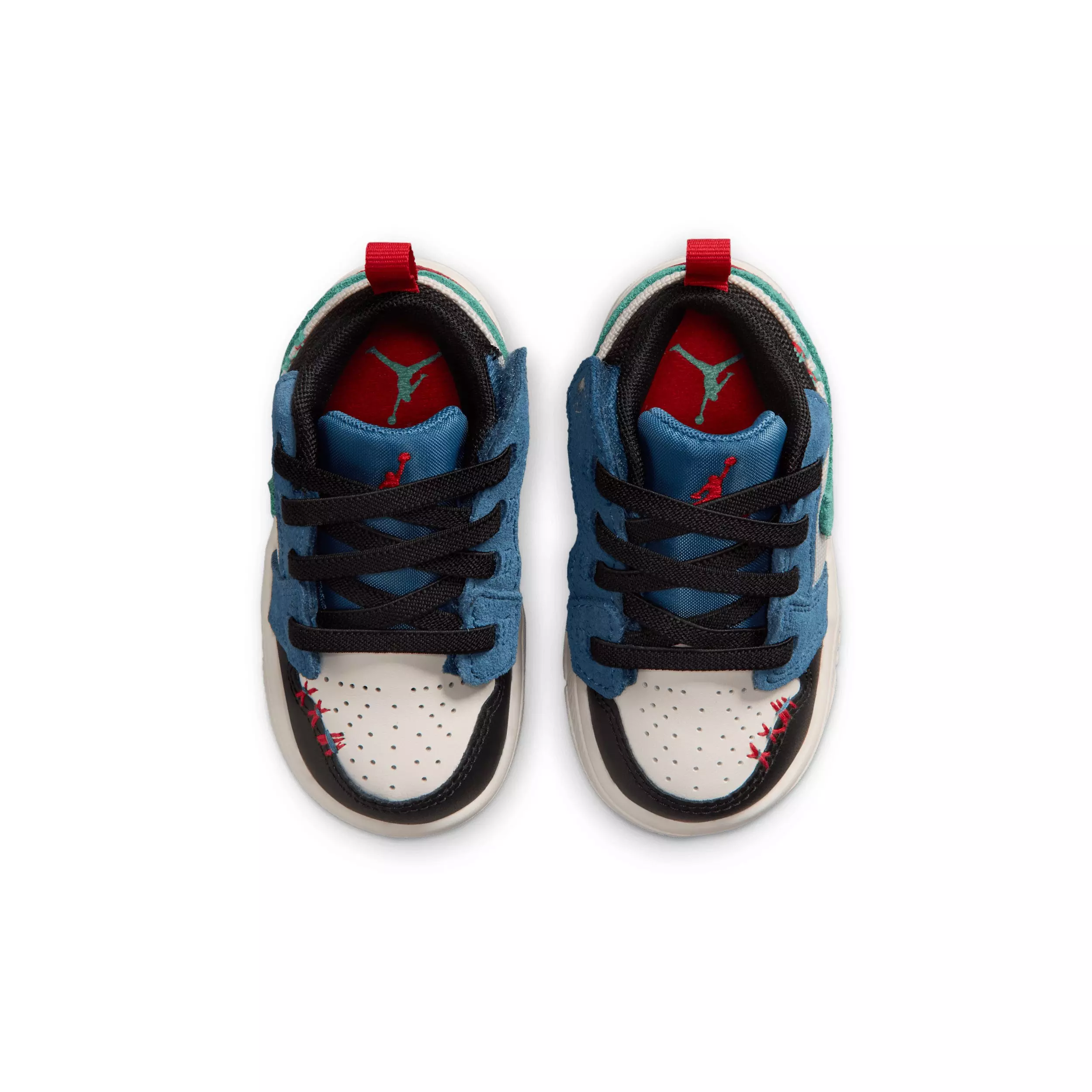 Jordan 1 Low Alt SE "True Blue/University Red/Kinetic Green/Black" Infant Boys' Shoe - BLUE/RED/GREEN/BLACK