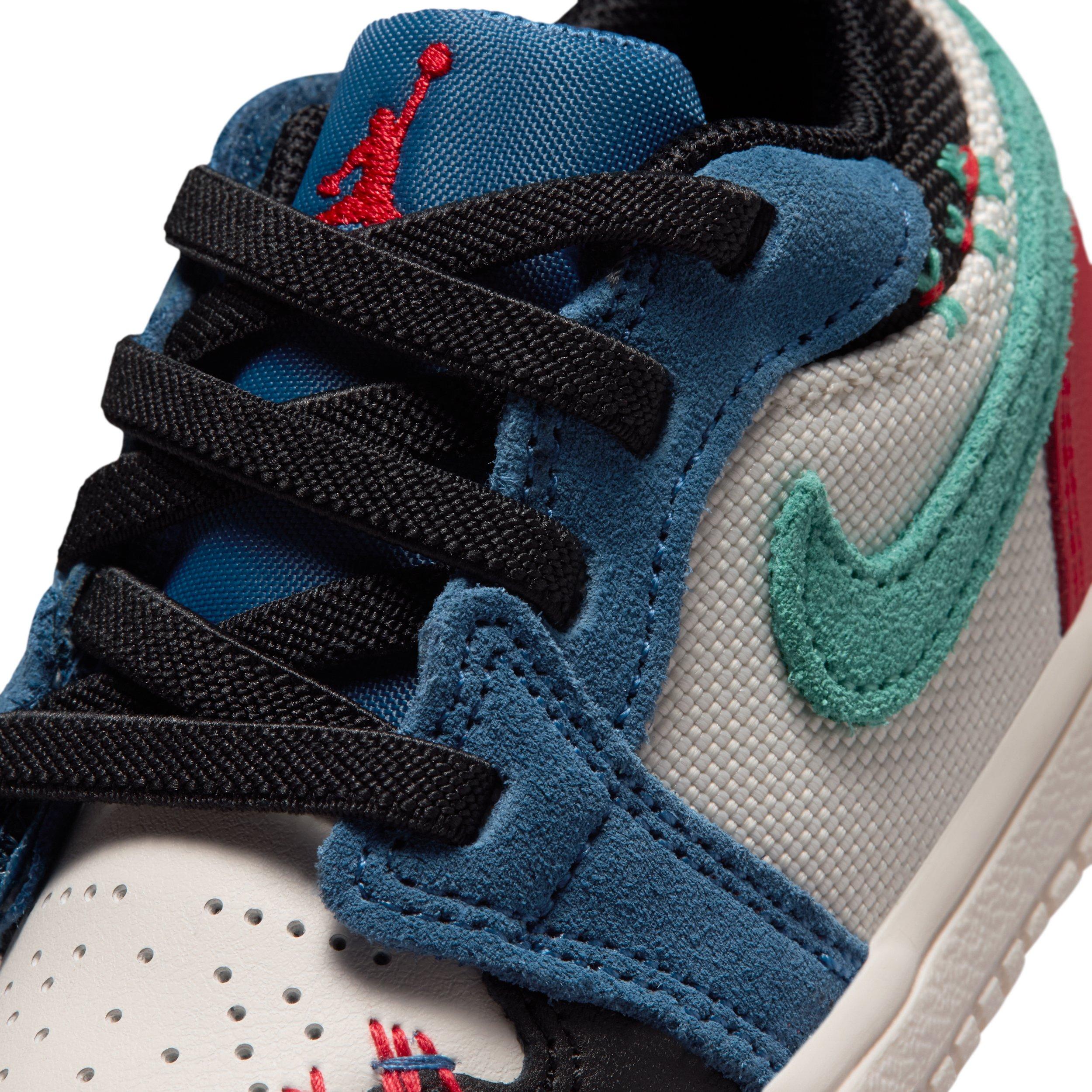 Jordan 1 Low Alt SE "True Blue/University Red/Kinetic Green/Black" Infant Boys' Shoe - BLUE/RED/GREEN/BLACK