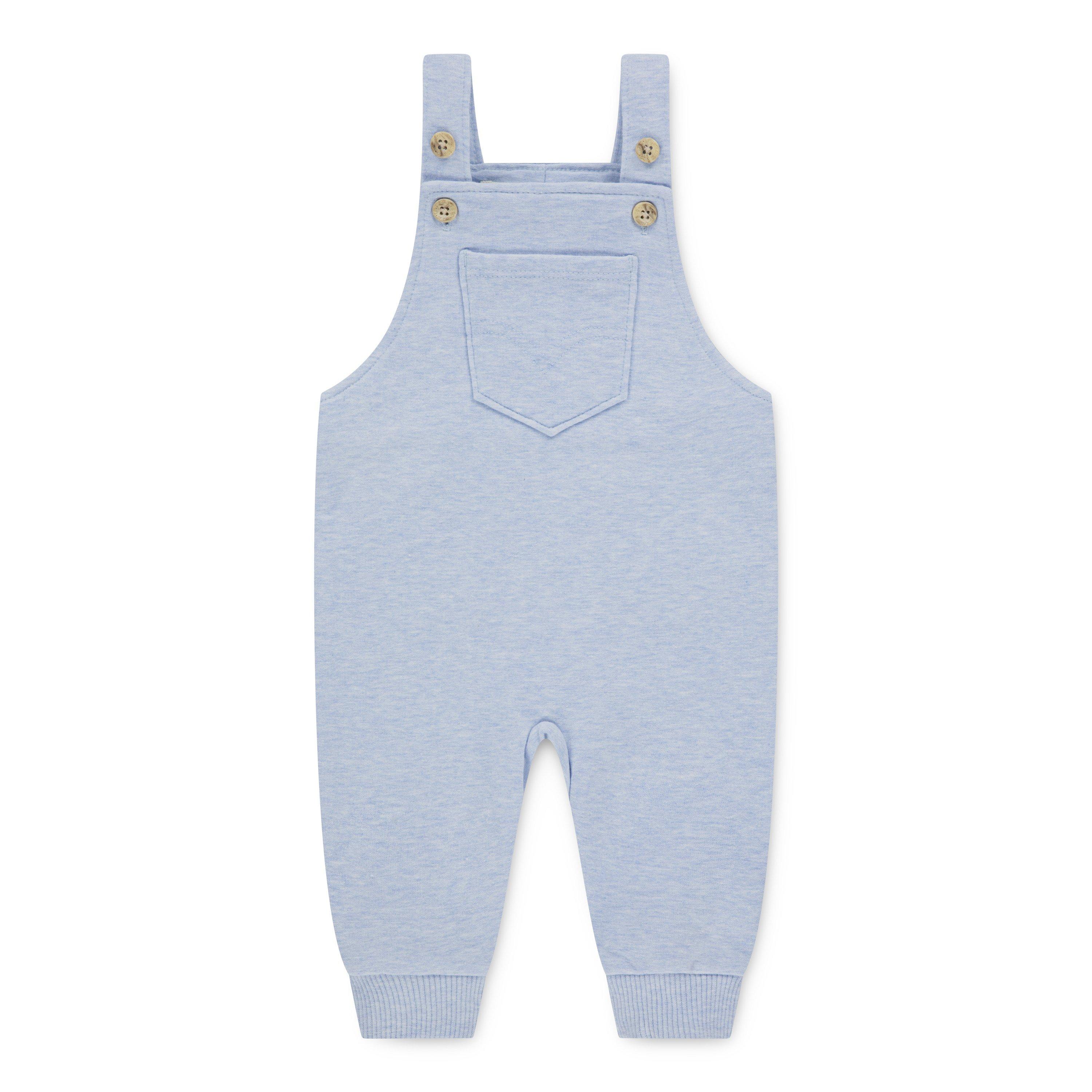 Levi's Infant Boys' Front Arcuate Heather Pocket Overalls - Light Mist - LT MIST HEATHER Thumbnail View 1