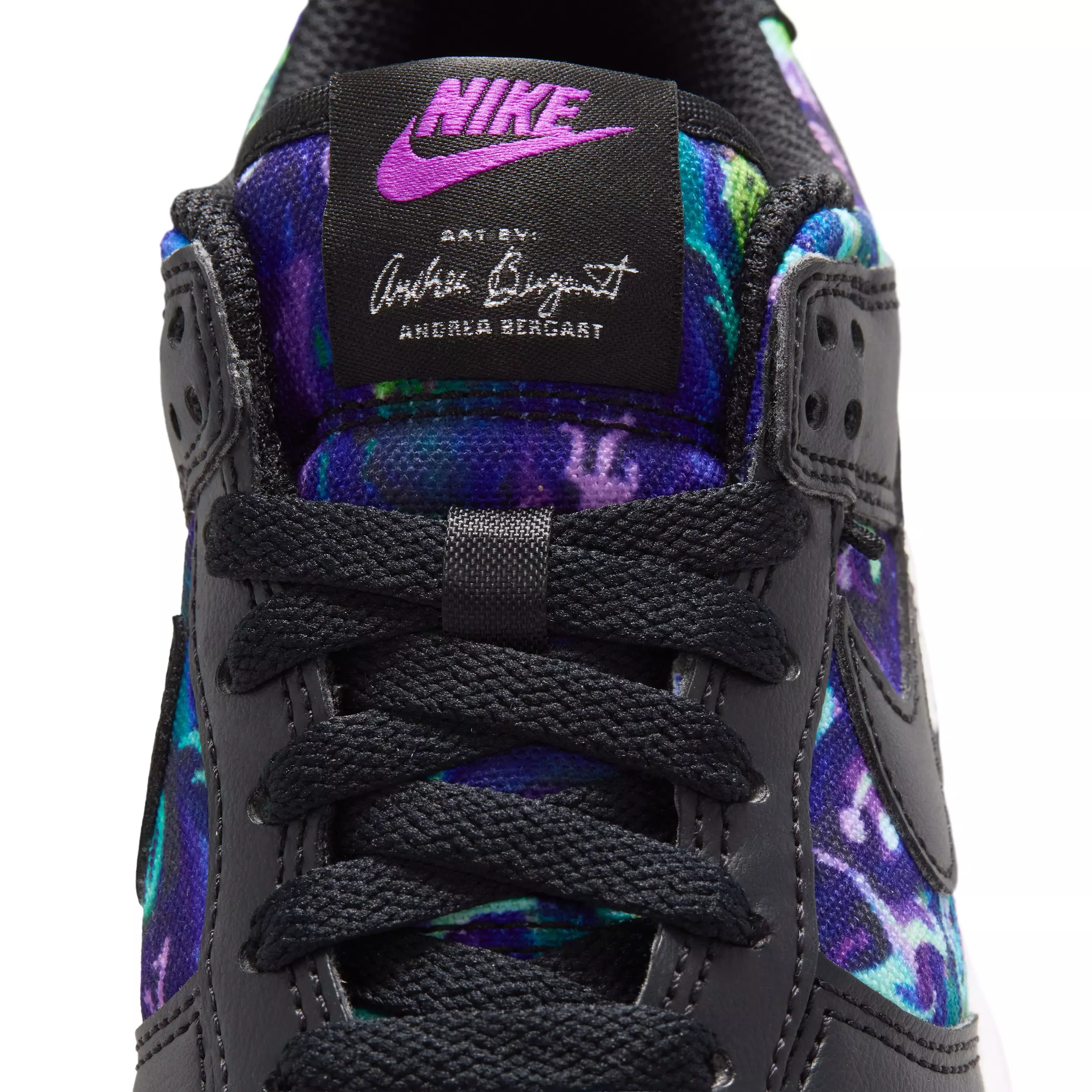 Nike Dunk Low "Multi-Color/Vivid Purple/Metallic Silver/Black" Grade School Girls' Shoe - MULTI COLOR/PURPLE/SILVER/BLACK