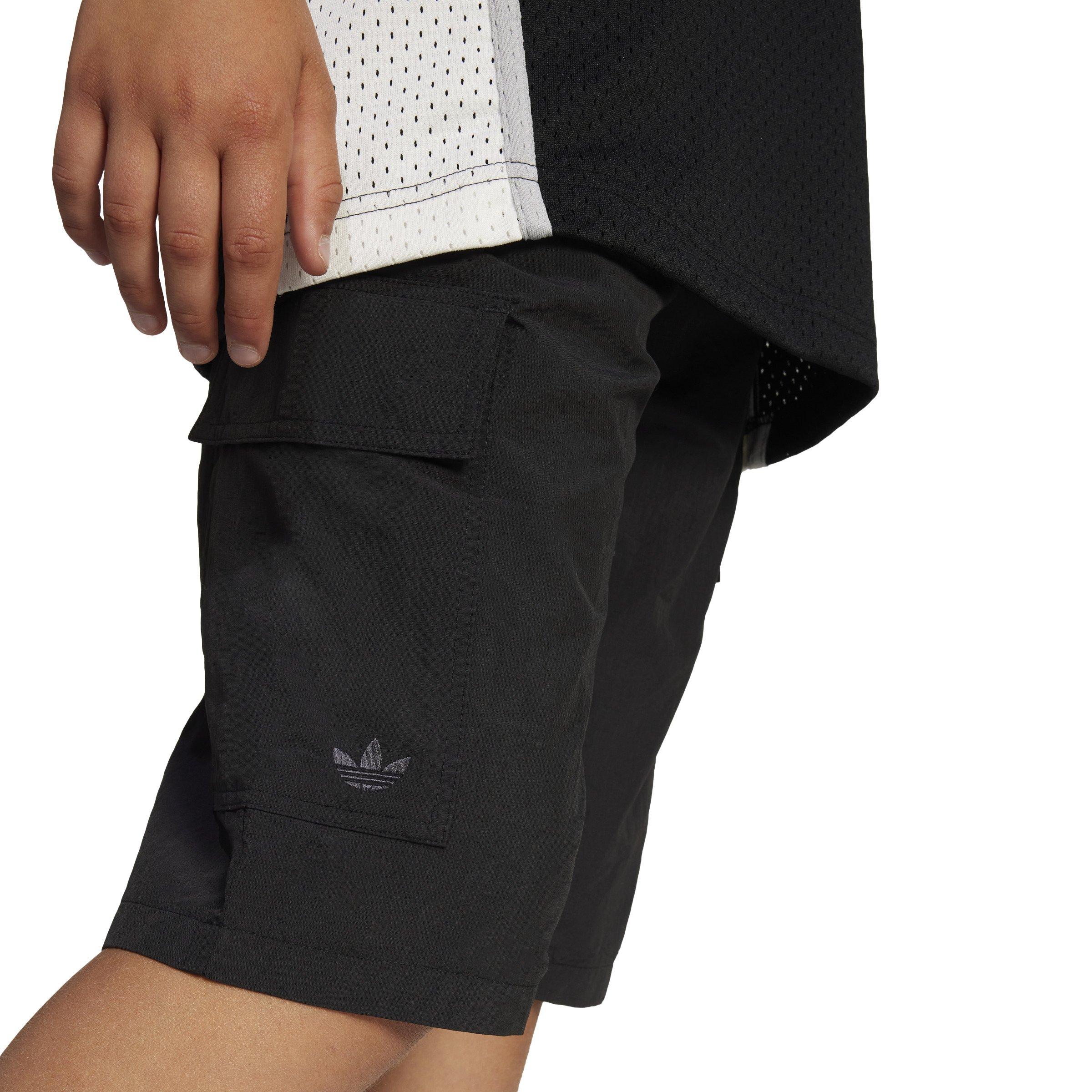 adidas Originals Trefoil Essentials Big Kids' Black Cargo Shorts