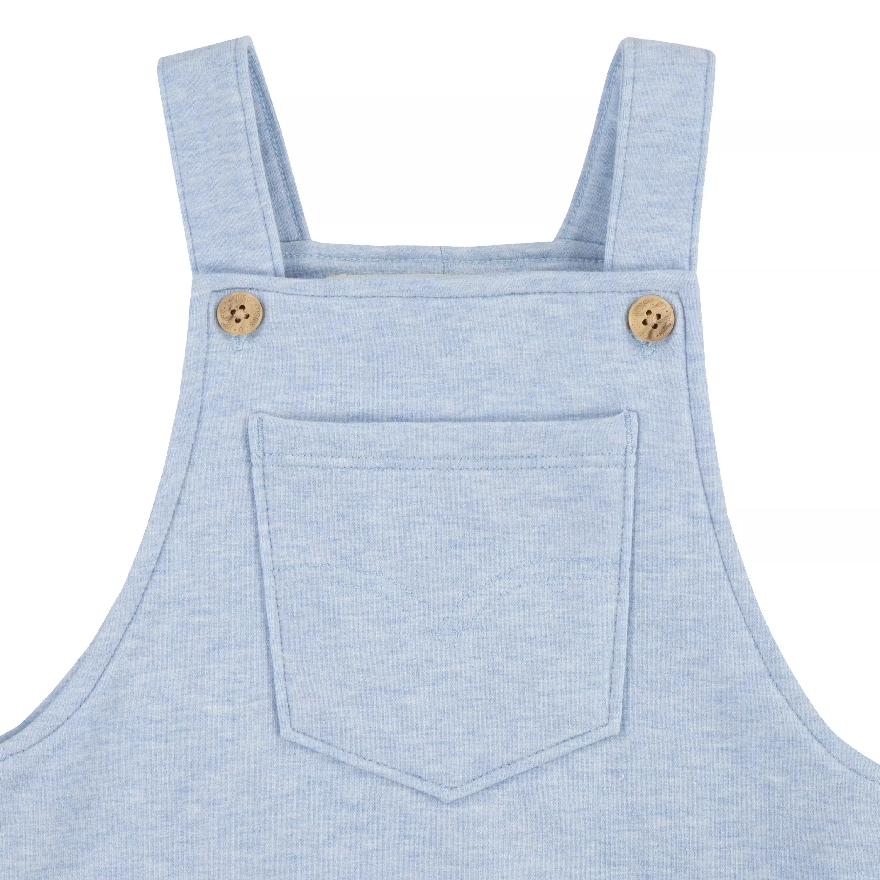 Levi's Baby Boys' Front Arcuate Pocket Overalls - Lt Mist Heather - LT MIST HEATHER