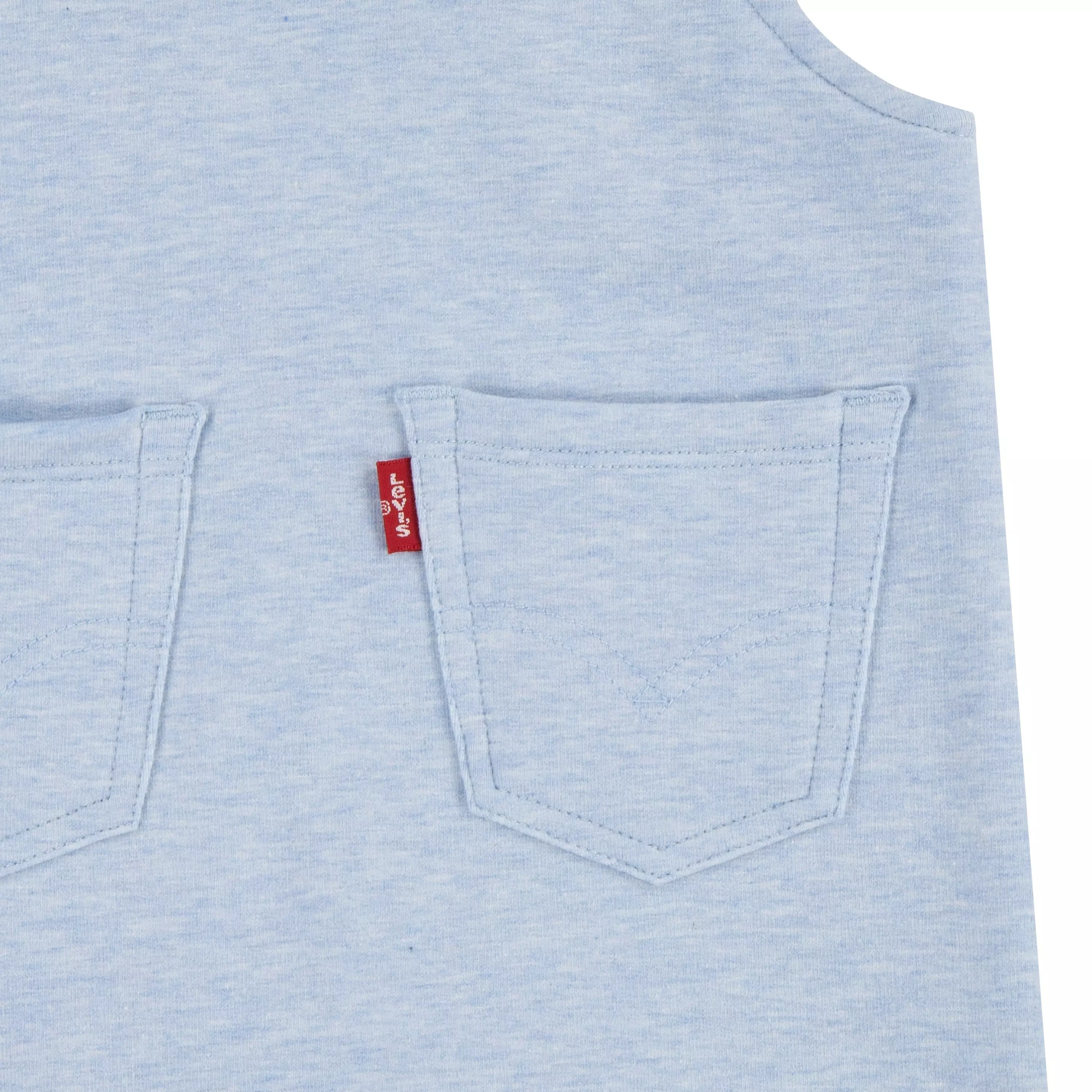 Levi's Baby Boys' Front Arcuate Pocket Overalls - Lt Mist Heather - LT MIST HEATHER