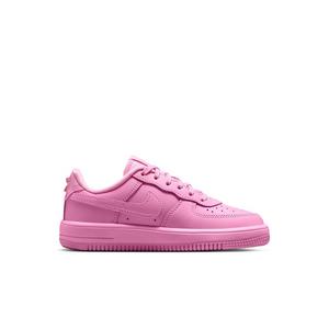 Nike Air Force 1 "Pink Rise/Pink Foam/Metallic Silver/Pink Rise" Preschool Girls' Shoe