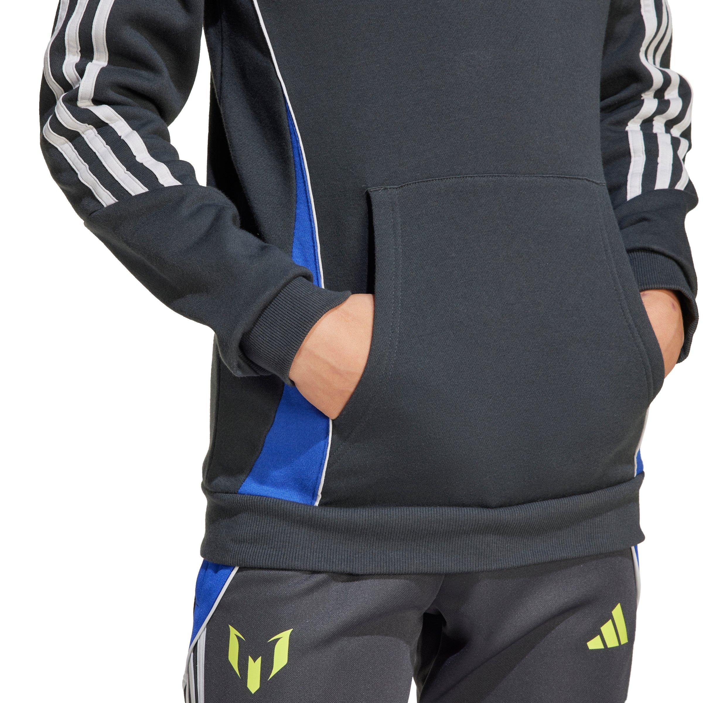 adidas Messi Big Kids' Grey Soccer Hoodie