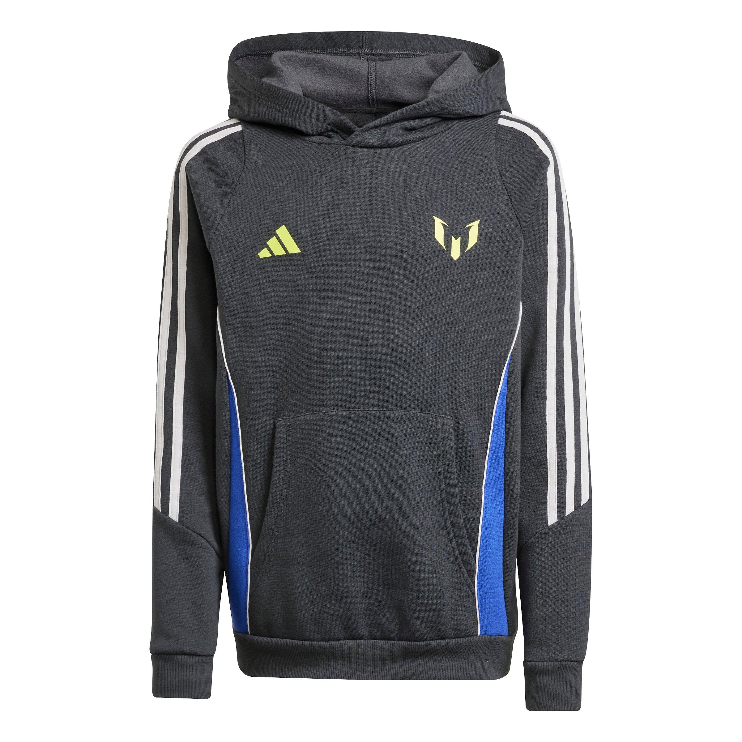 adidas Messi Big Kids' Grey Soccer Hoodie