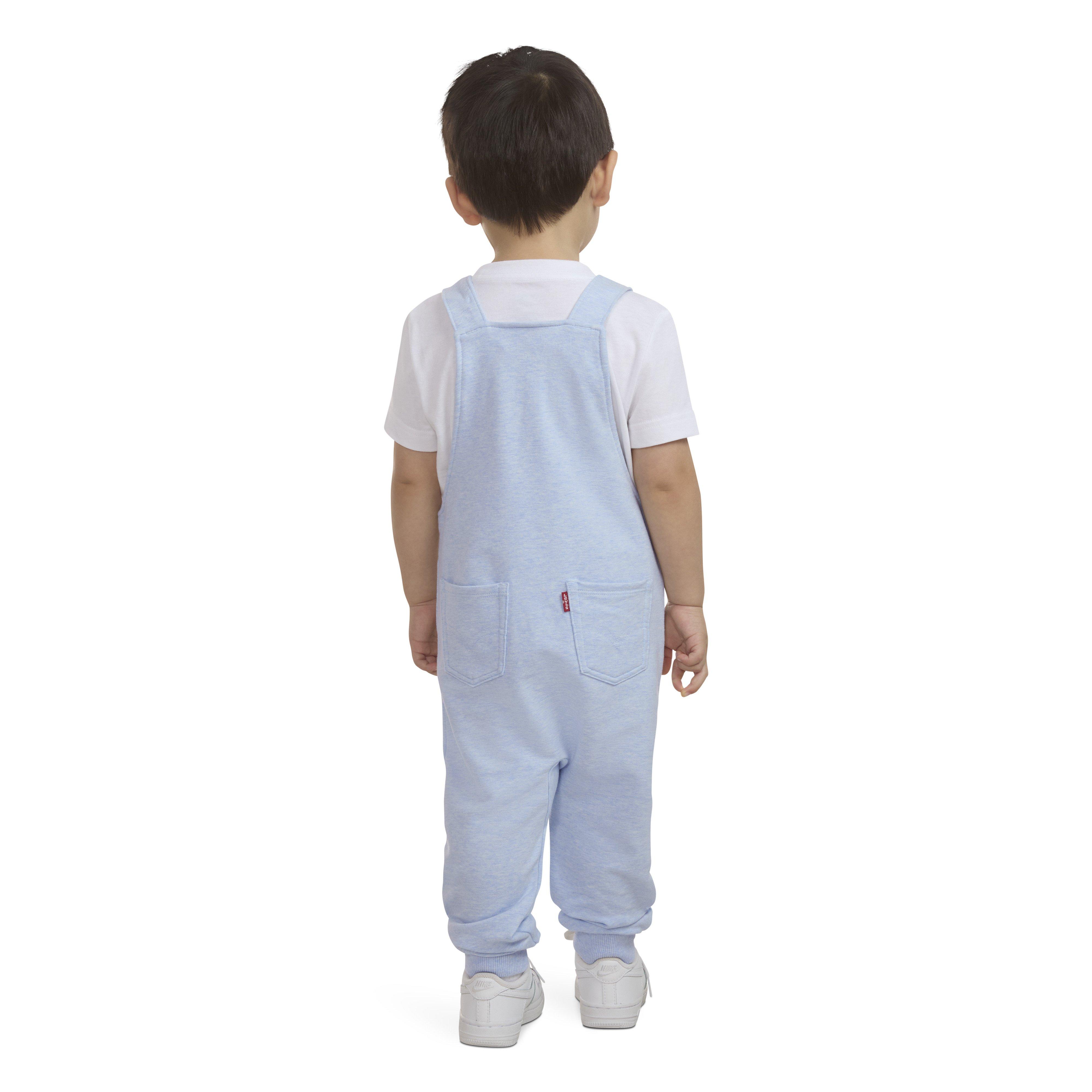 Levi's Toddler Boys' Front Arcuate Lt Mist Heather Pocket Overalls - LT MIST HEATHER Thumbnail View 2