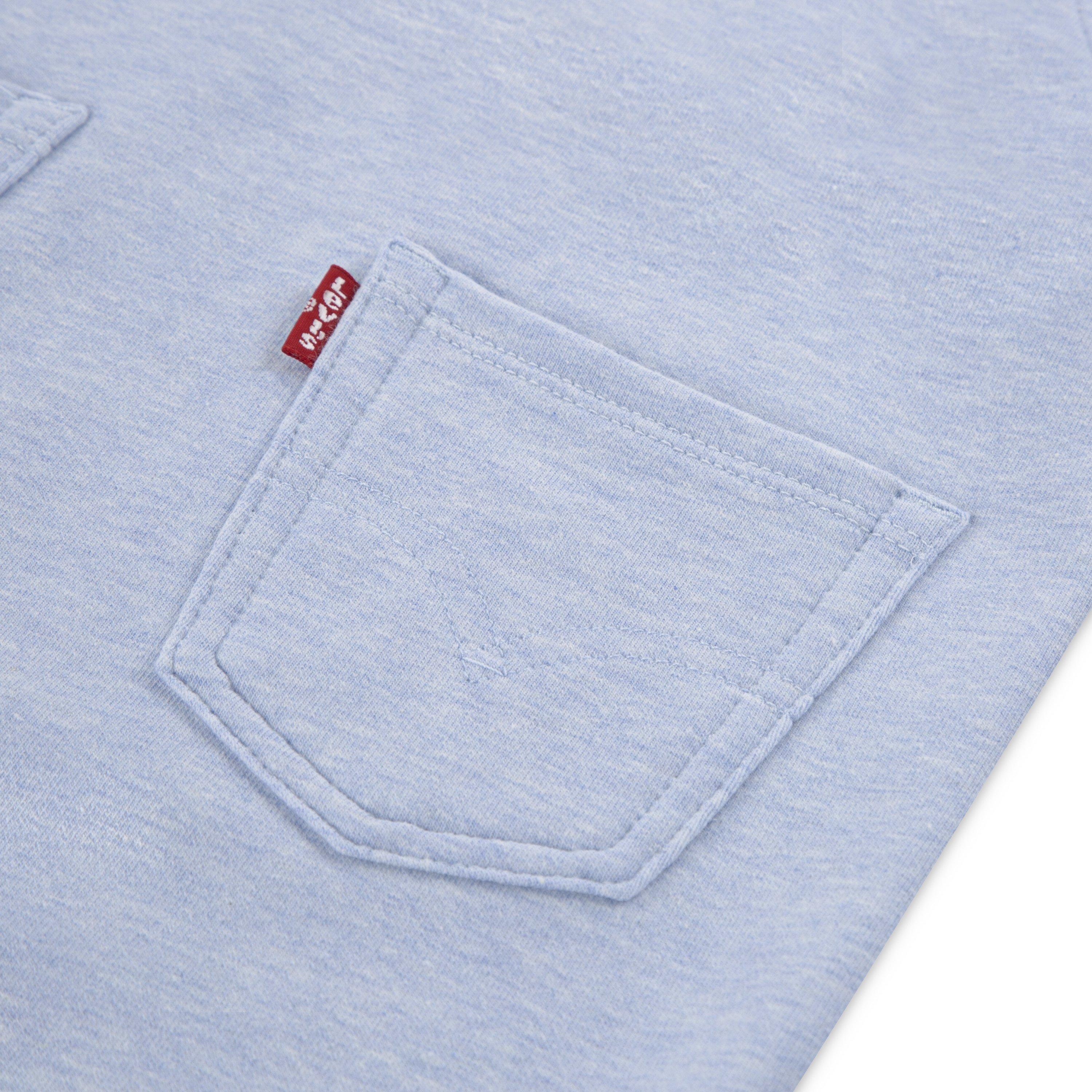 Levi's Toddler Boys' Front Arcuate Lt Mist Heather Pocket Overalls - LT MIST HEATHER Thumbnail View 4