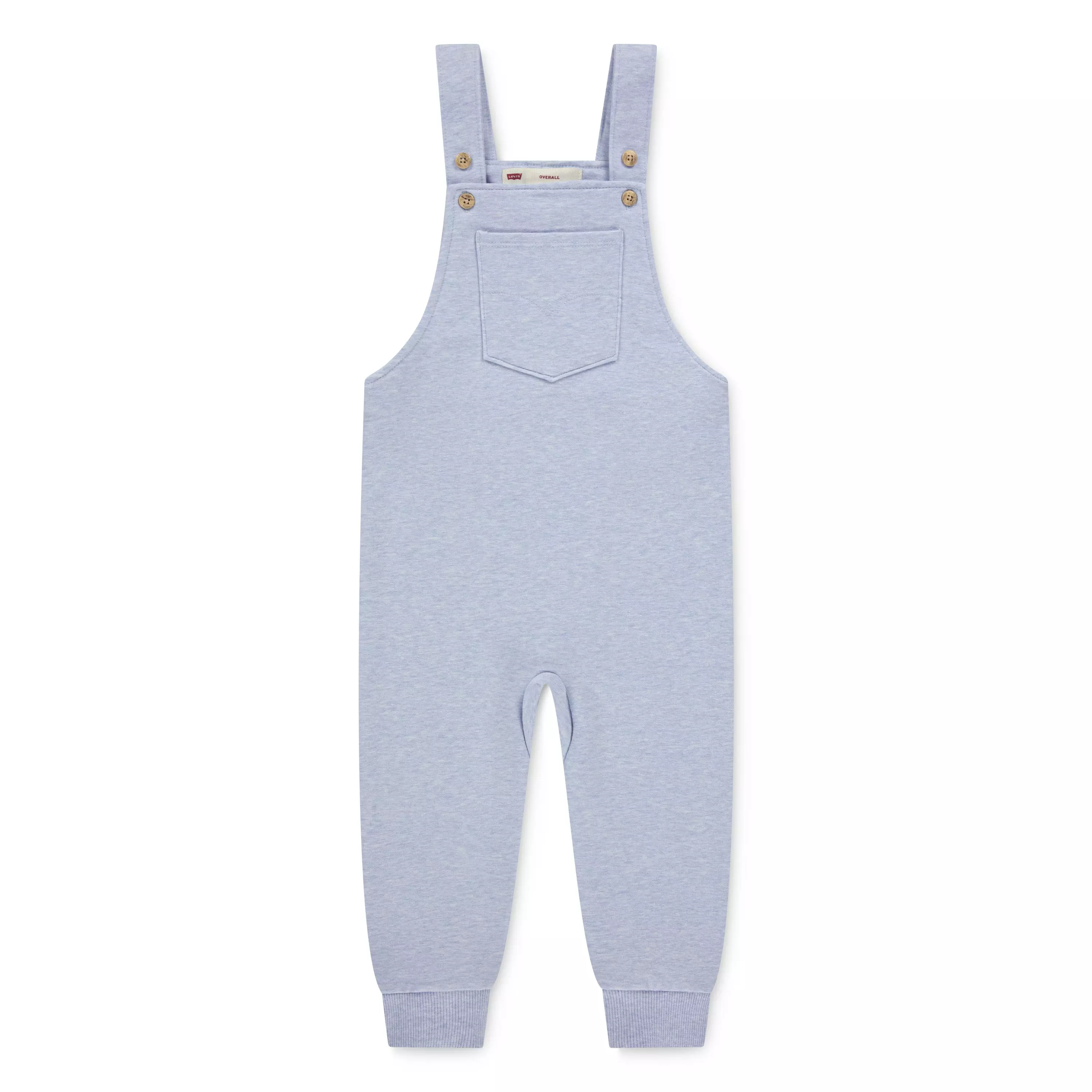Levi's Toddler Boys' Front Arcuate Lt Mist Heather Pocket Overalls - LT MIST HEATHER