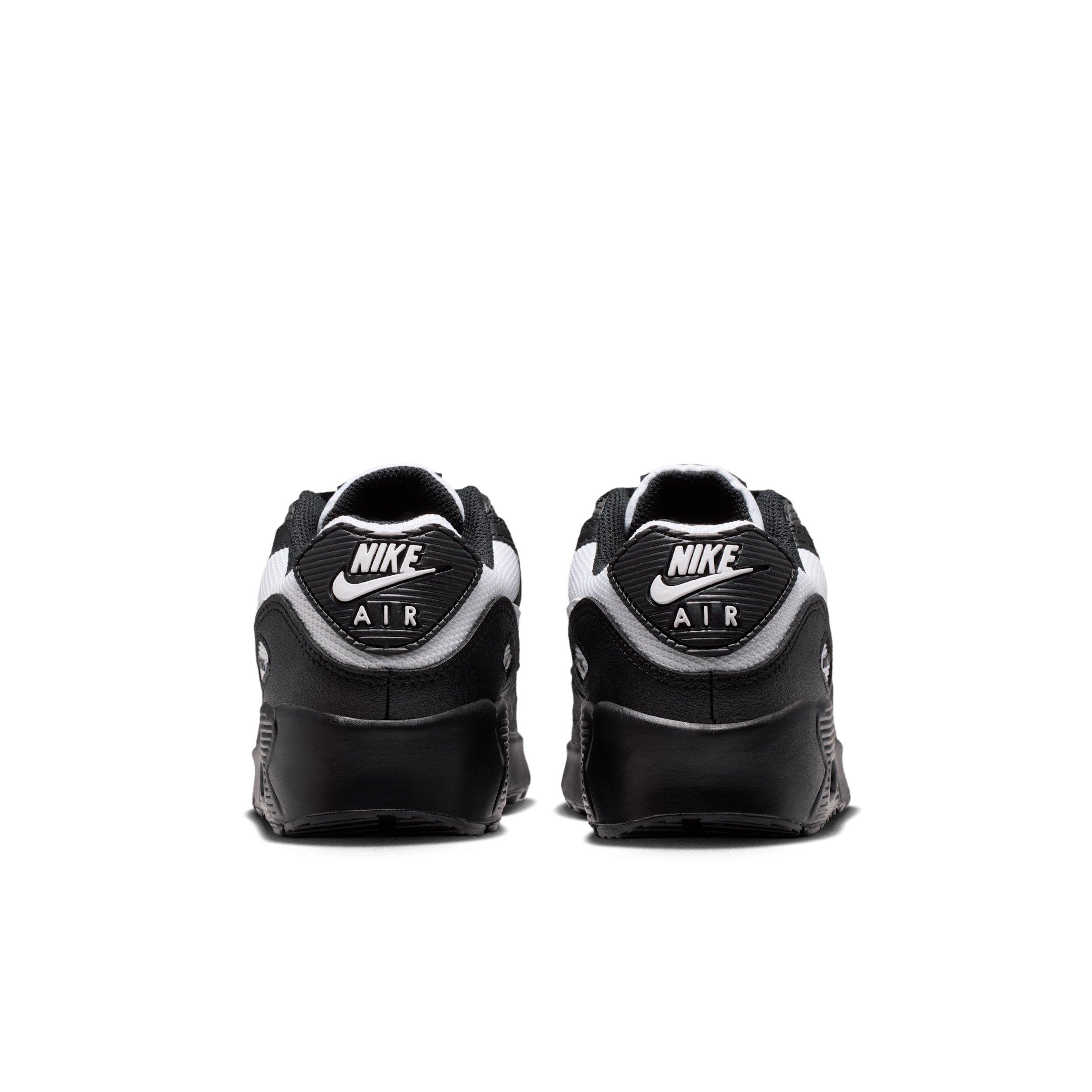 Nike Air Max 90 Mesh "Black/White" Grade School Boys' Shoe - BLACK/WHITE Thumbnail View 5