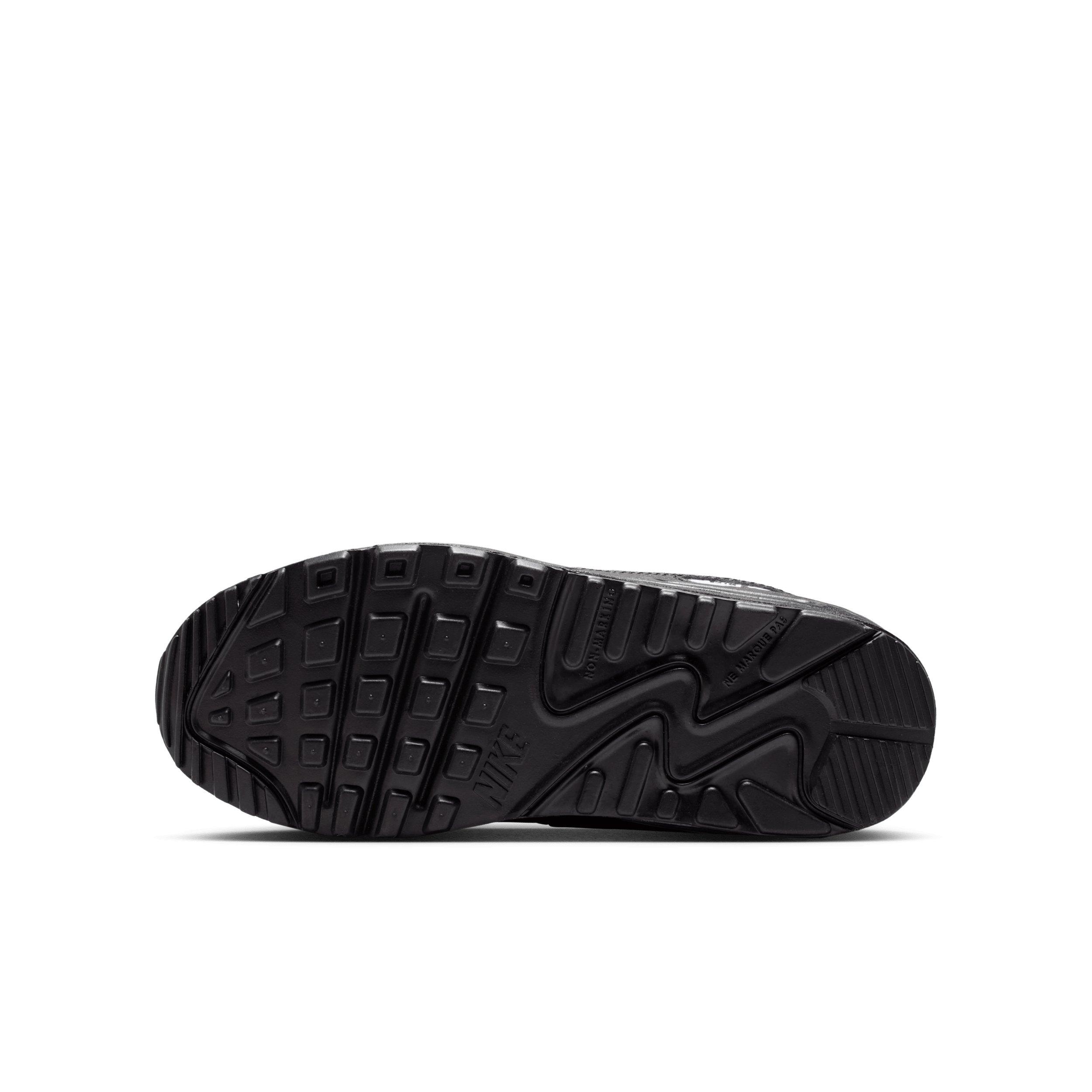 Nike Air Max 90 Mesh "Black/White" Grade School Boys' Shoe - BLACK/WHITE Thumbnail View 6