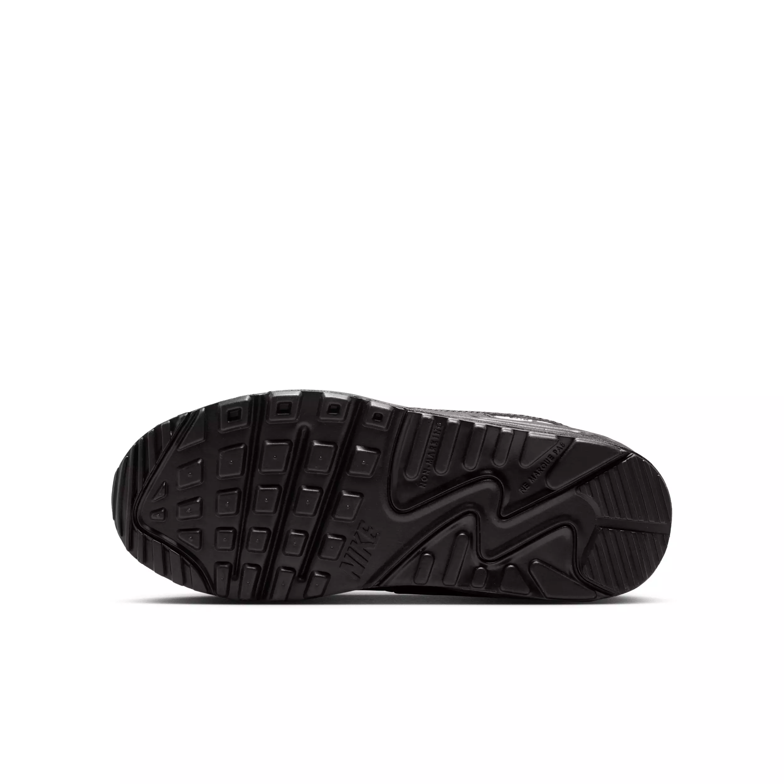 Nike Air Max 90 Mesh "Black/White" Grade School Boys' Shoe - BLACK/WHITE