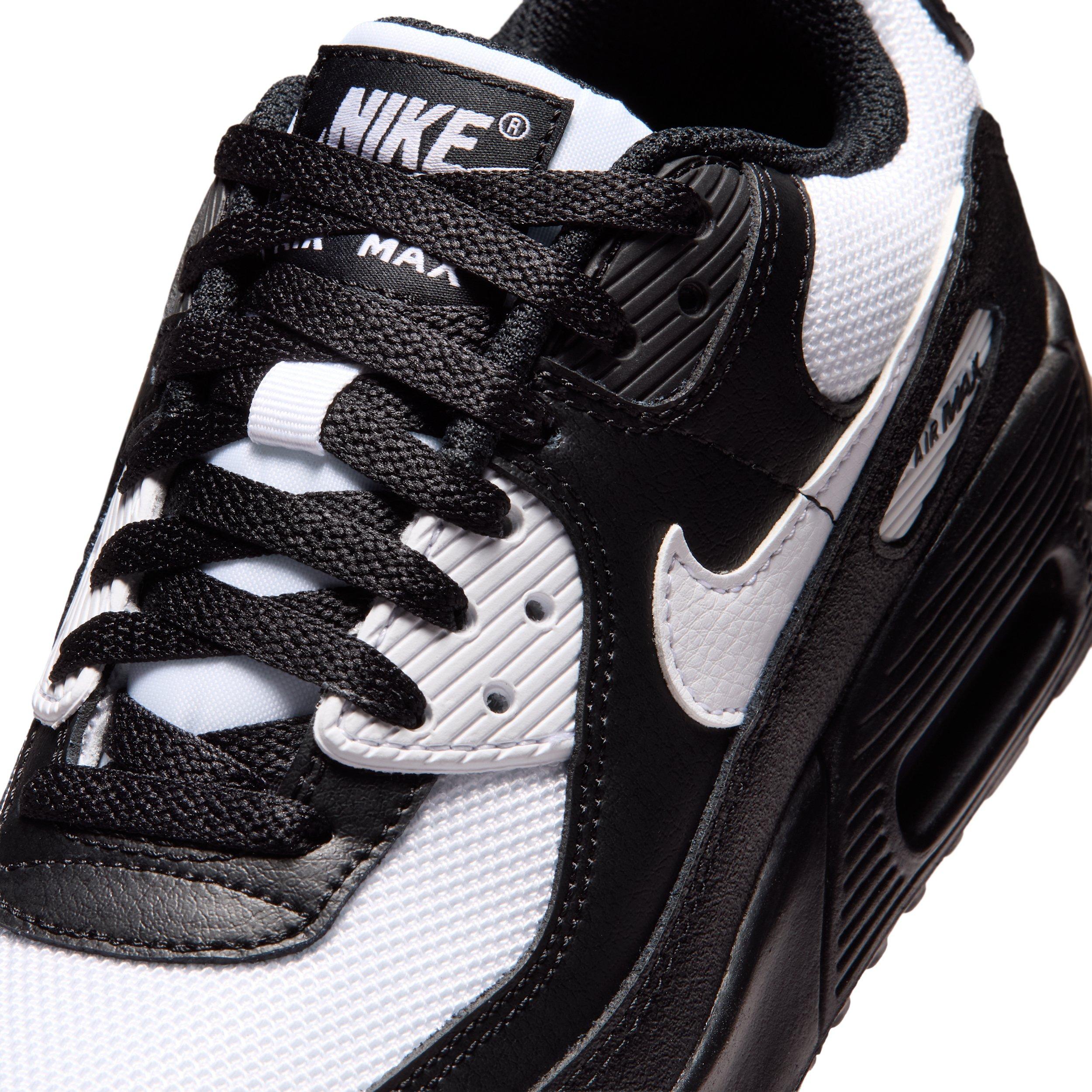 Nike Air Max 90 Mesh "Black/White" Grade School Boys' Shoe - BLACK/WHITE Thumbnail View 7