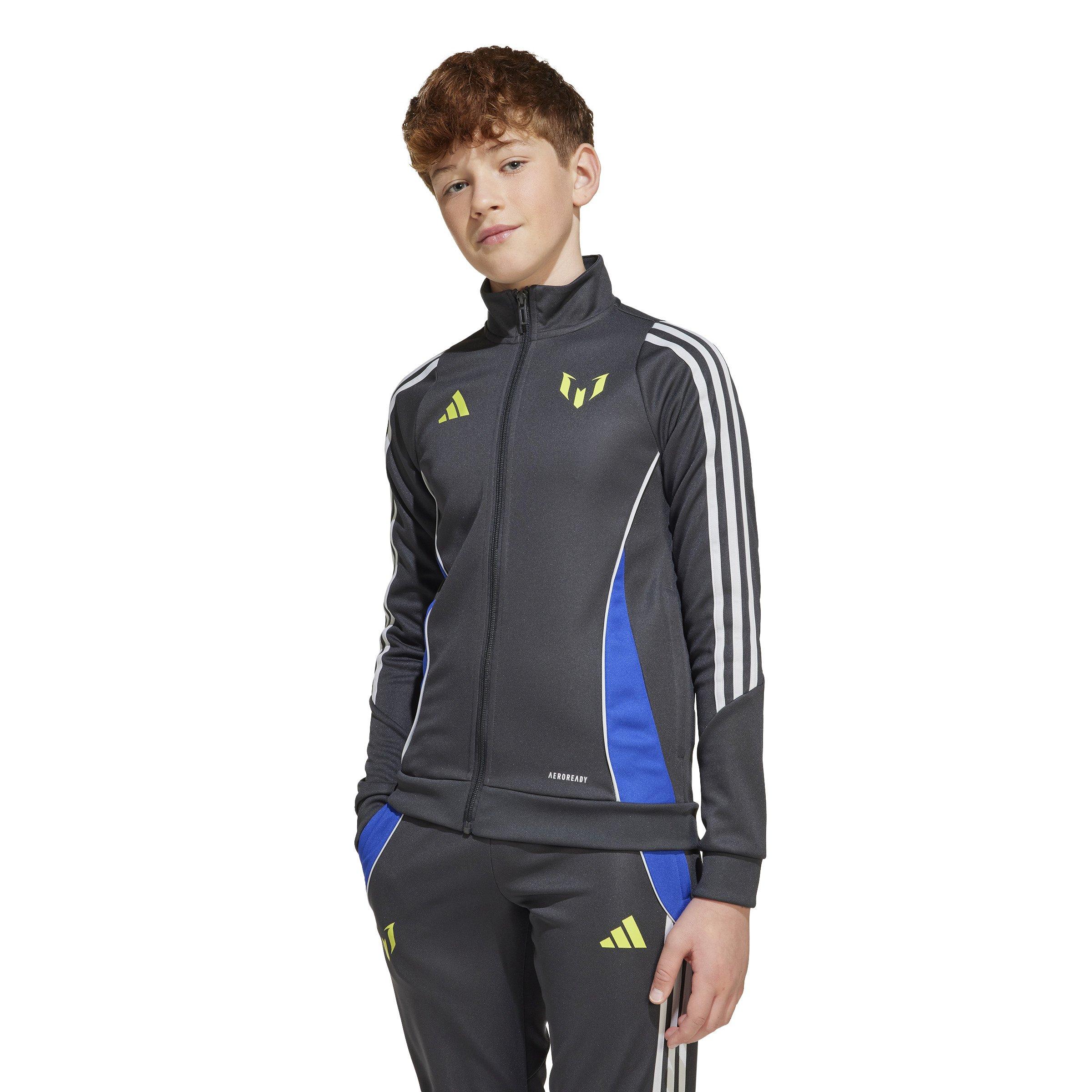 adidas Big Kids' Messi Soccer Jacket - Grey - GREY Thumbnail View 1