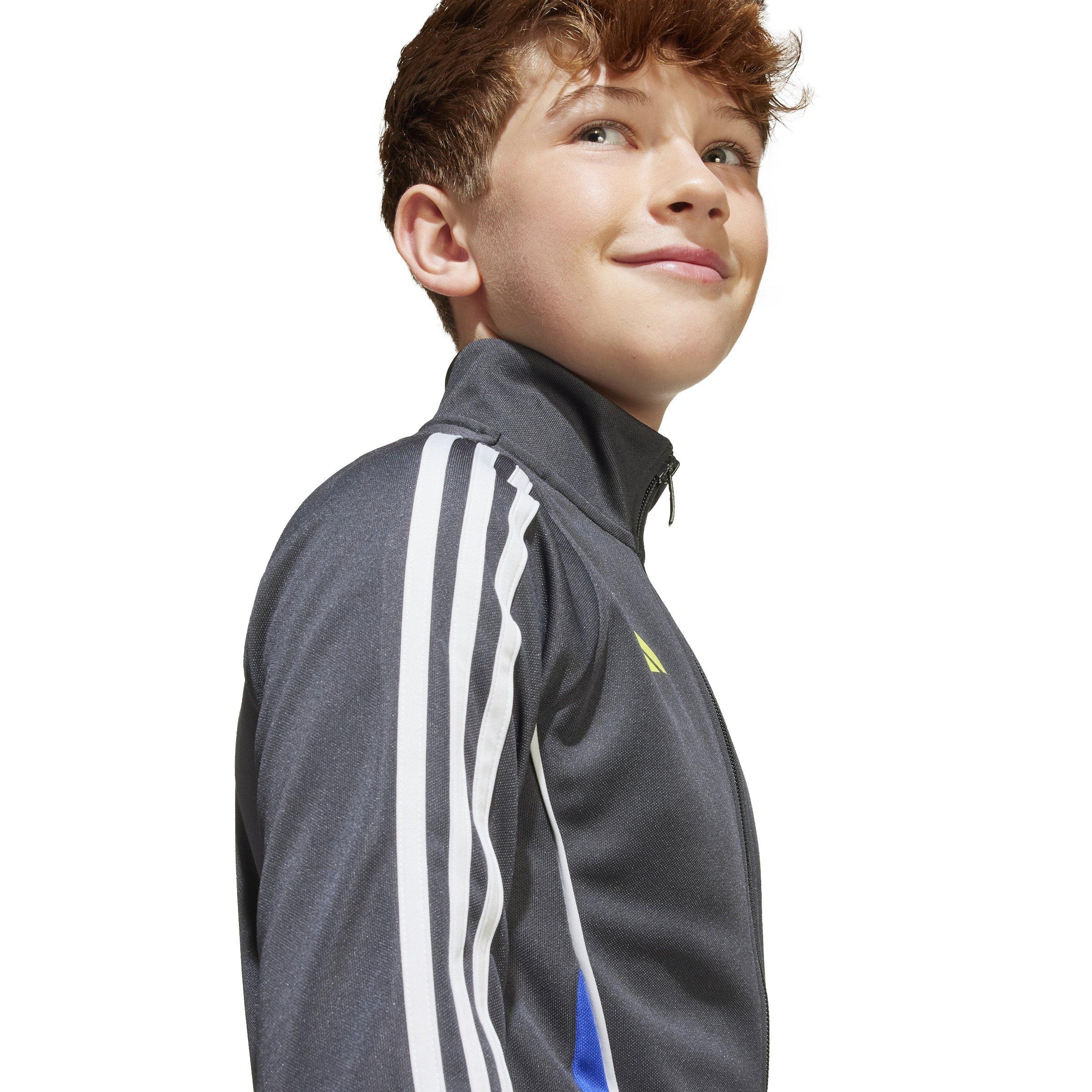 adidas Big Kids' Messi Soccer Jacket - Grey - GREY Thumbnail View 3
