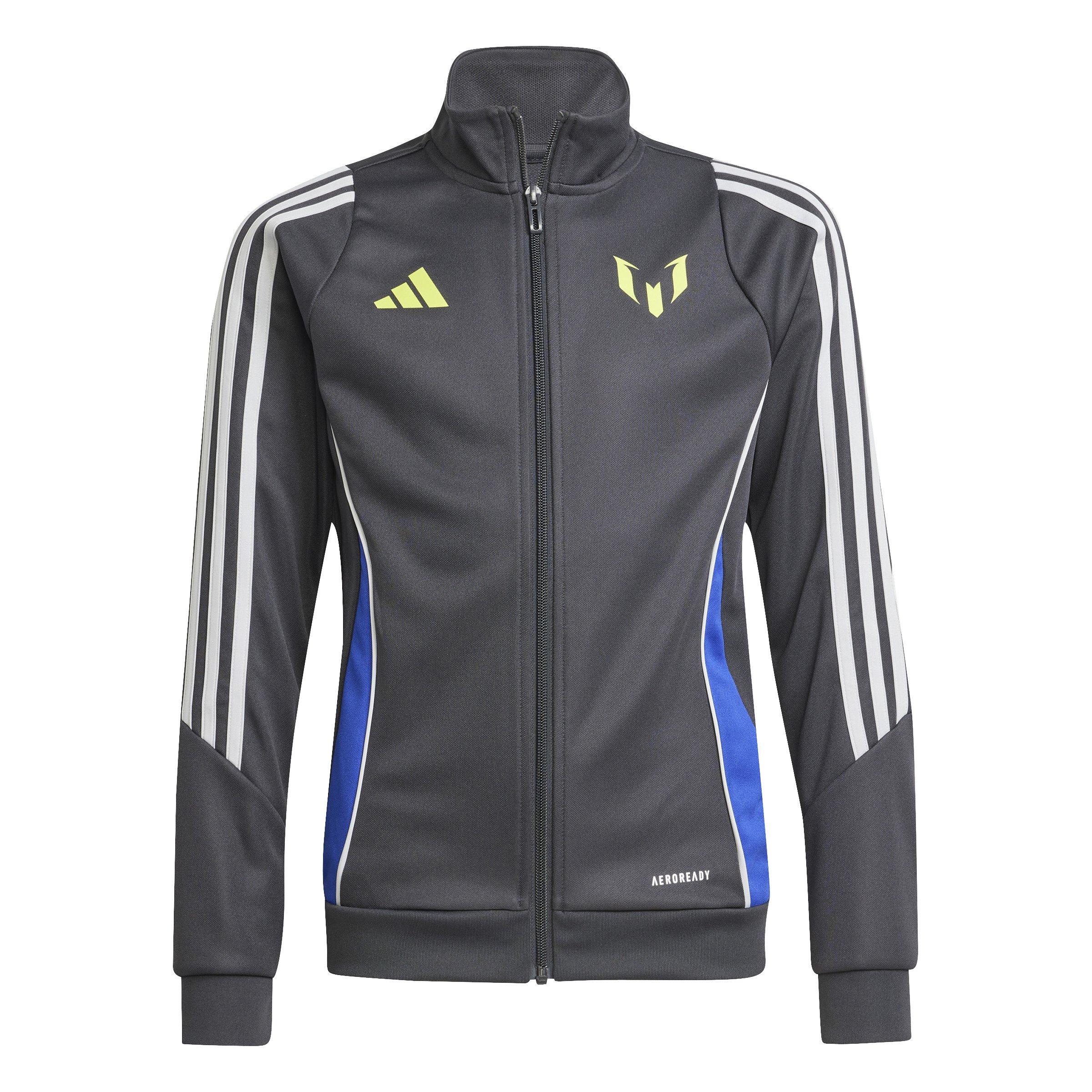 adidas Big Kids' Messi Soccer Jacket - Grey - GREY Thumbnail View 6