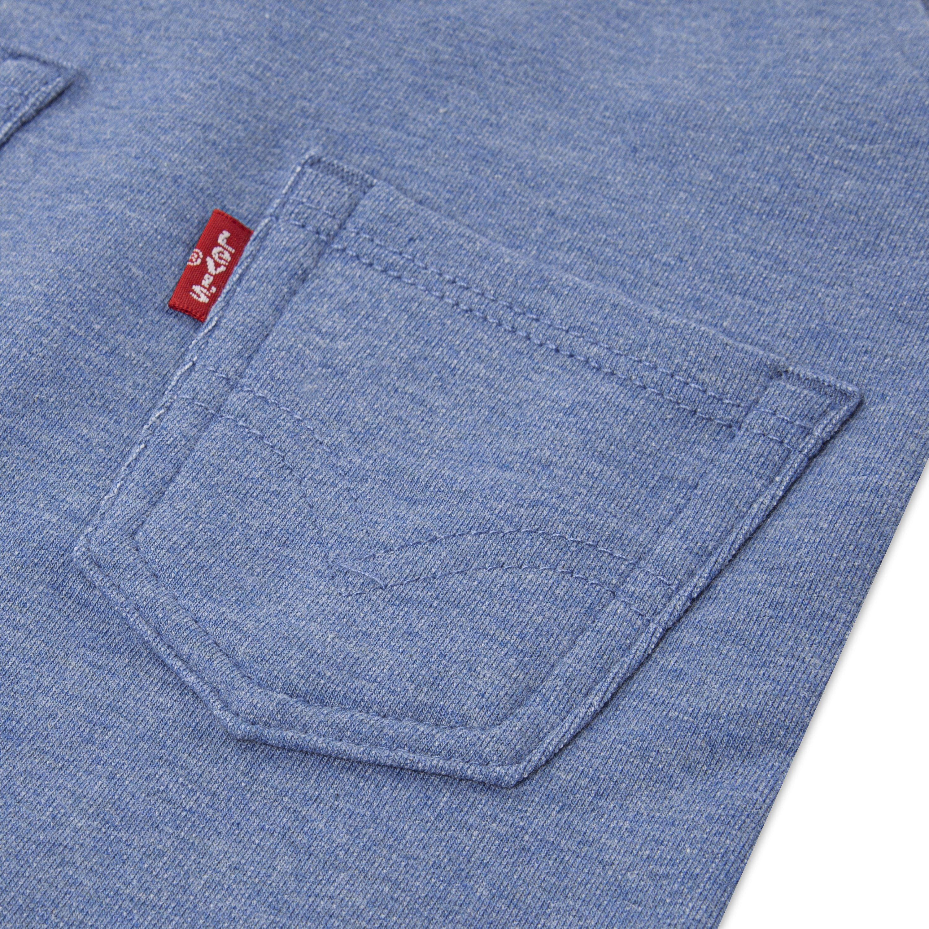Levi's Infant Boys' Front Arcuate Atlantic Heather Pocket Overalls - ATLANTIC HEATHER Thumbnail View 3