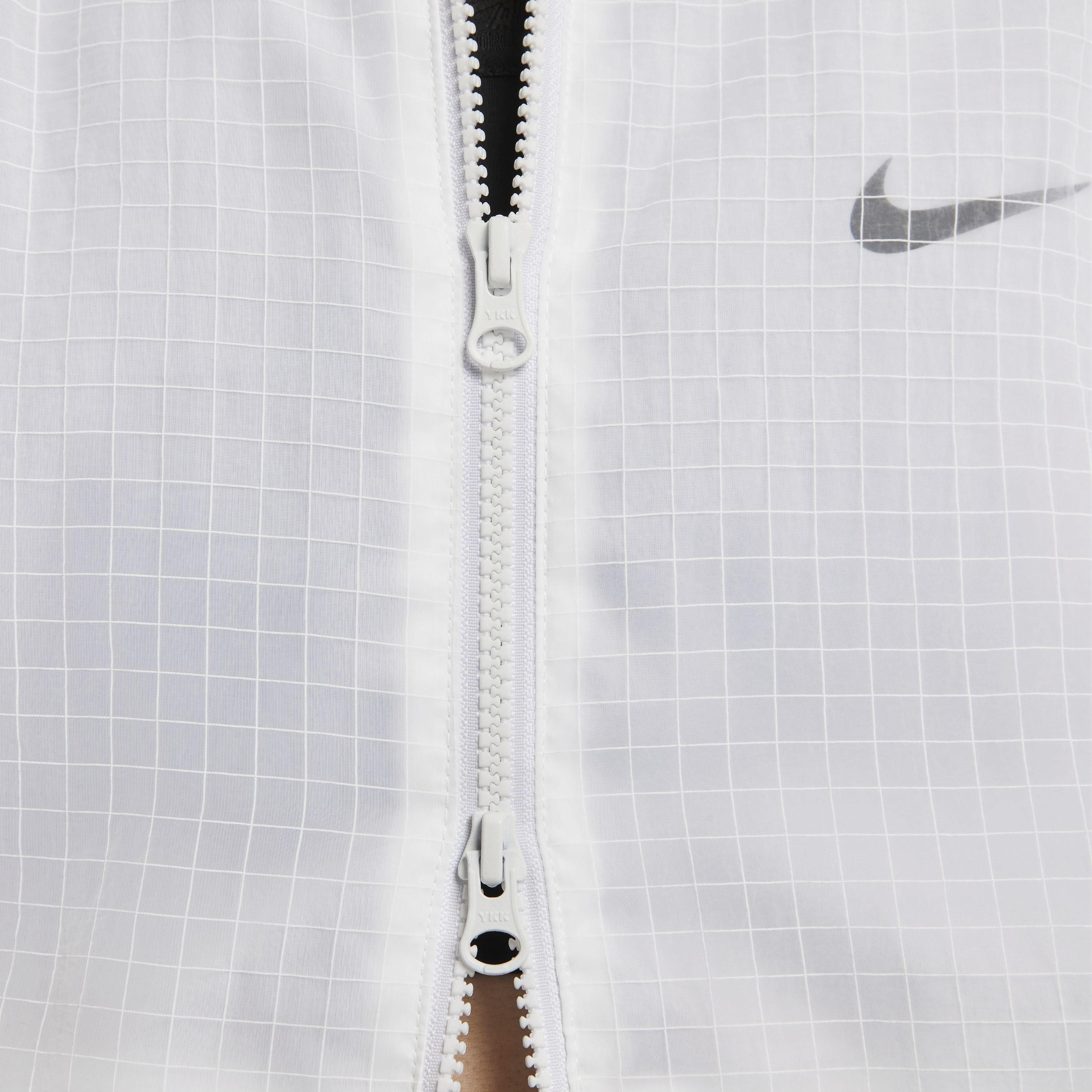 Nike Women's Sportswear Essential Woven Varsity Bomber Jacket - WHITE Thumbnail View 6