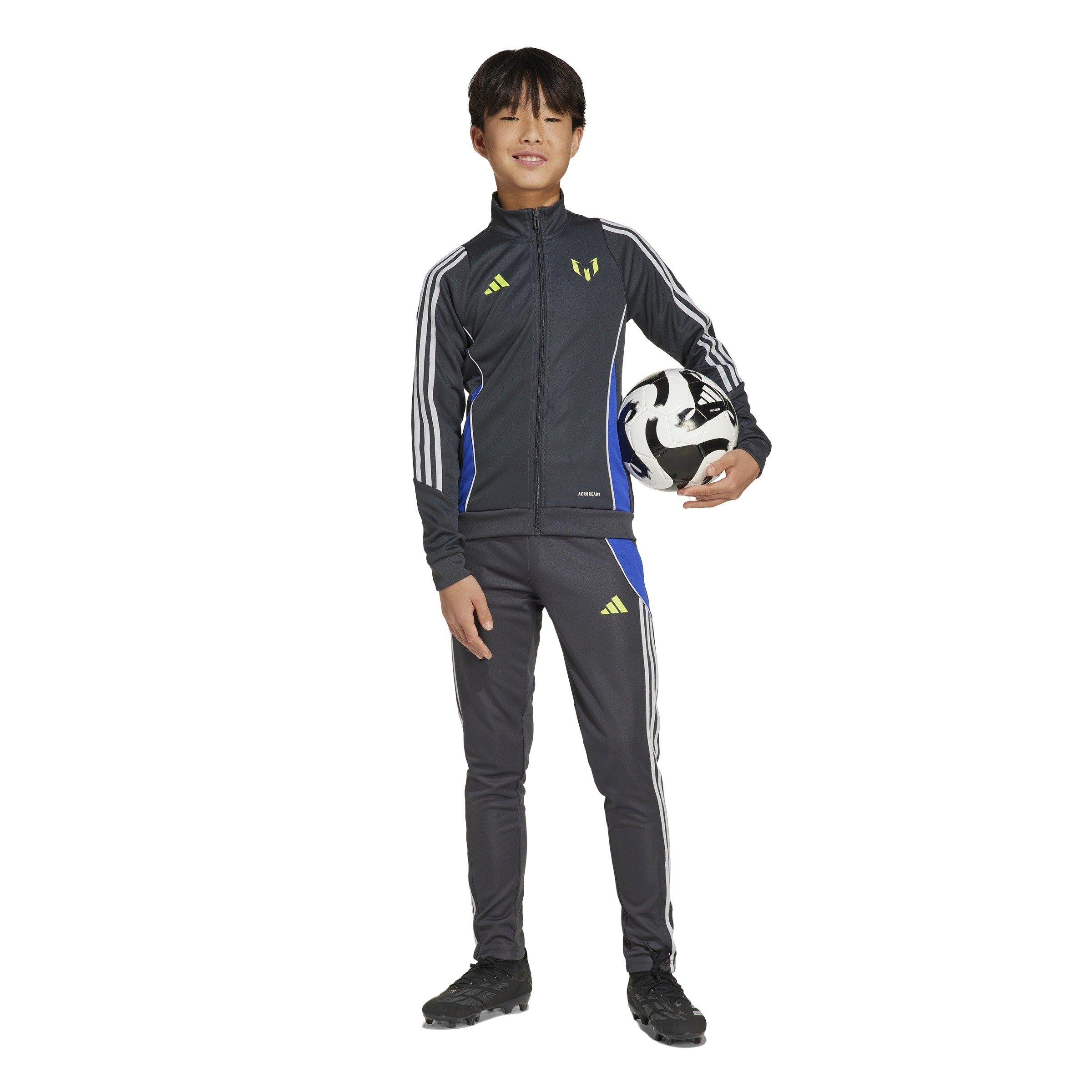 adidas Messi Soccer Big Kids' Grey Training Pants