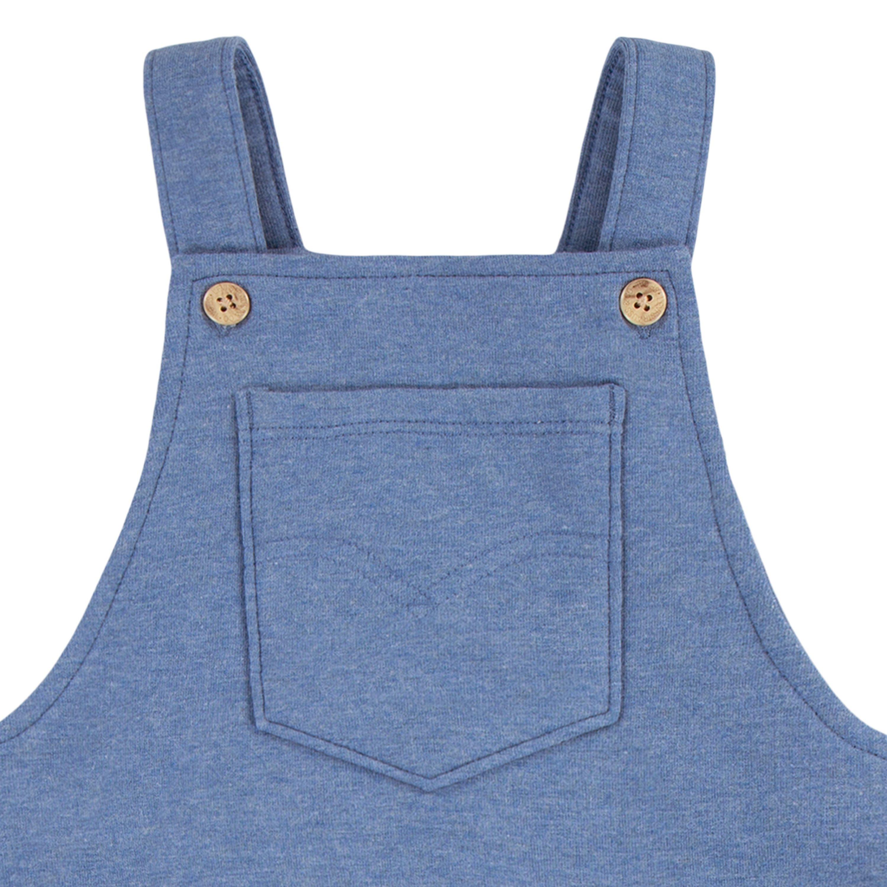 Levi's Front Arcuate Baby Boys' Atlantic Heather Pocket Overalls