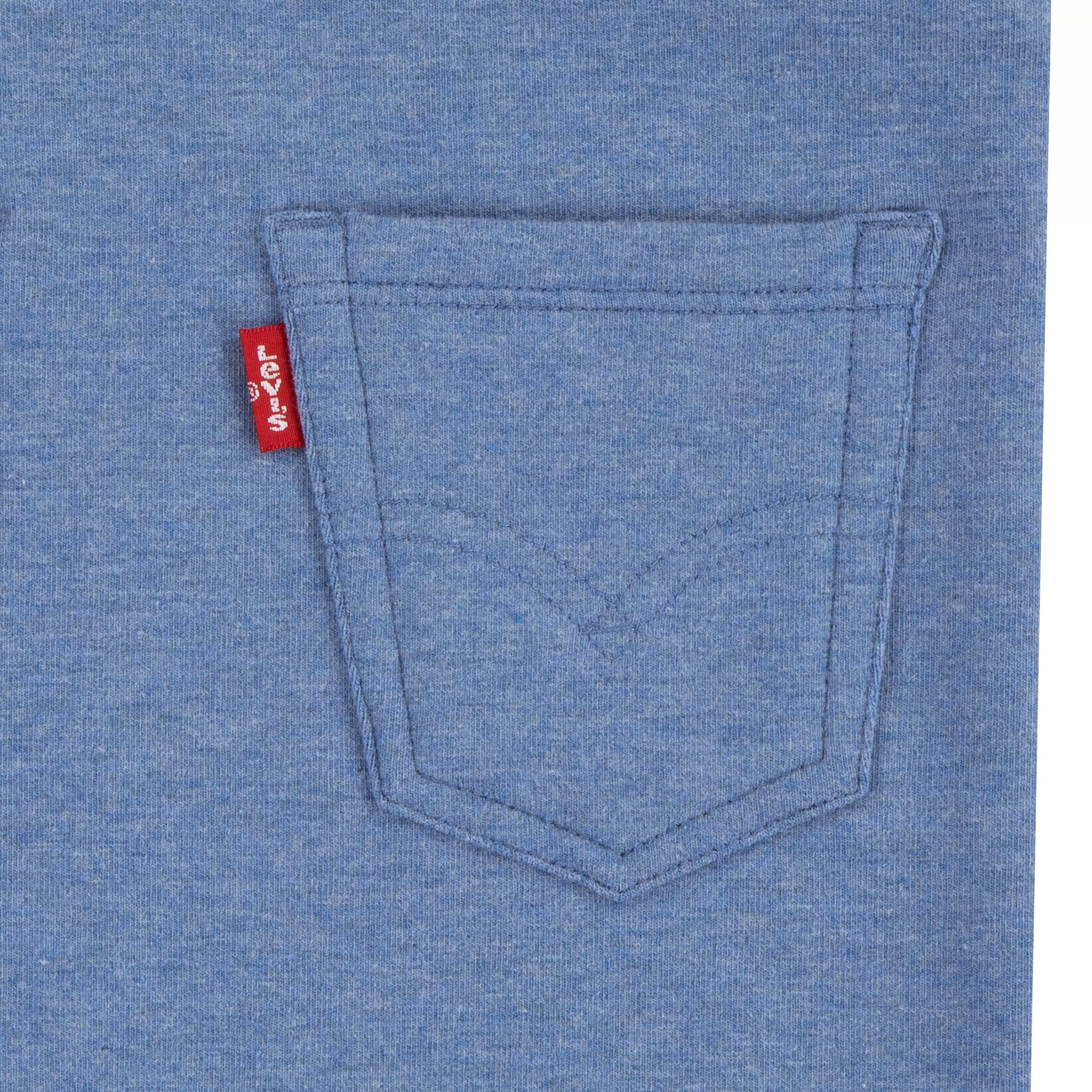 Levi's Baby Boys' Front Arcuate Pocket Overalls - Atlantic Heather - ATLANTIC HEATHER