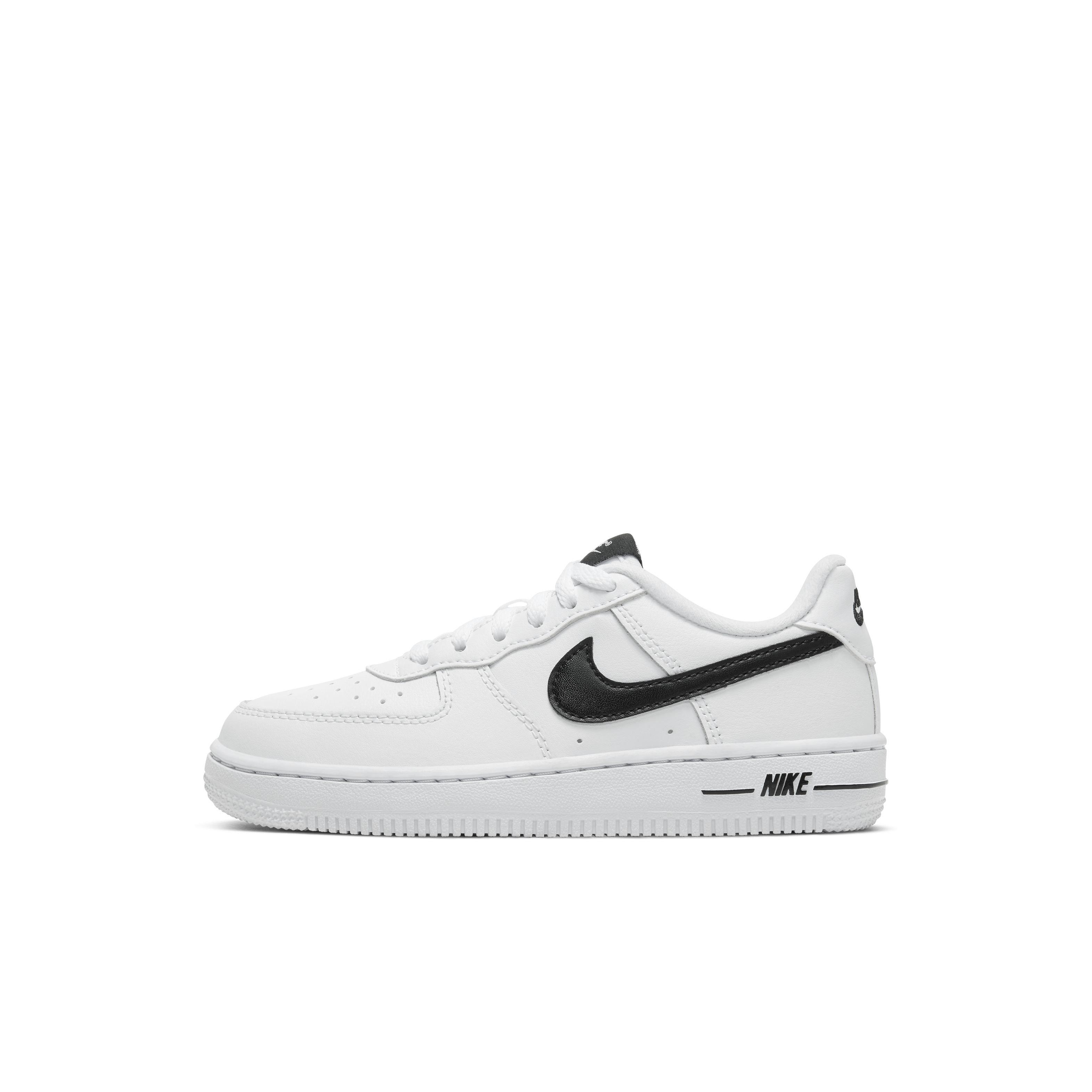 kids black and white air force 1