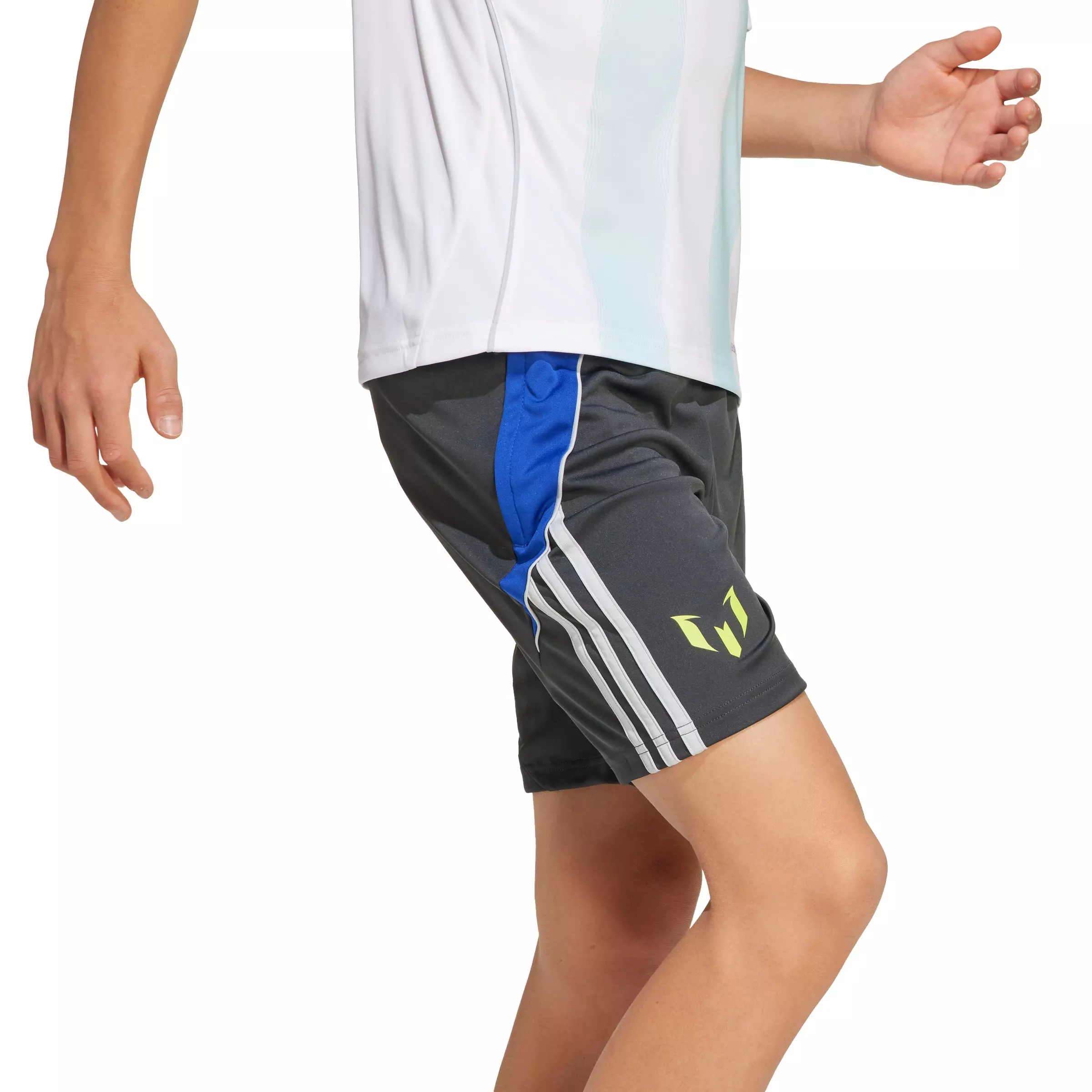 adidas Big Kids' Messi Soccer Shorts - Grey - GREY