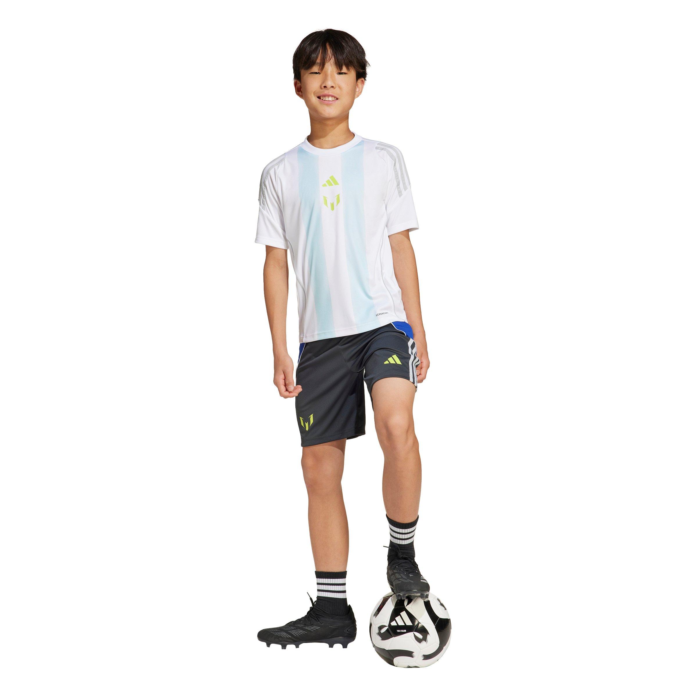 adidas Big Kids' Messi Soccer Shorts - Grey - GREY Thumbnail View 5