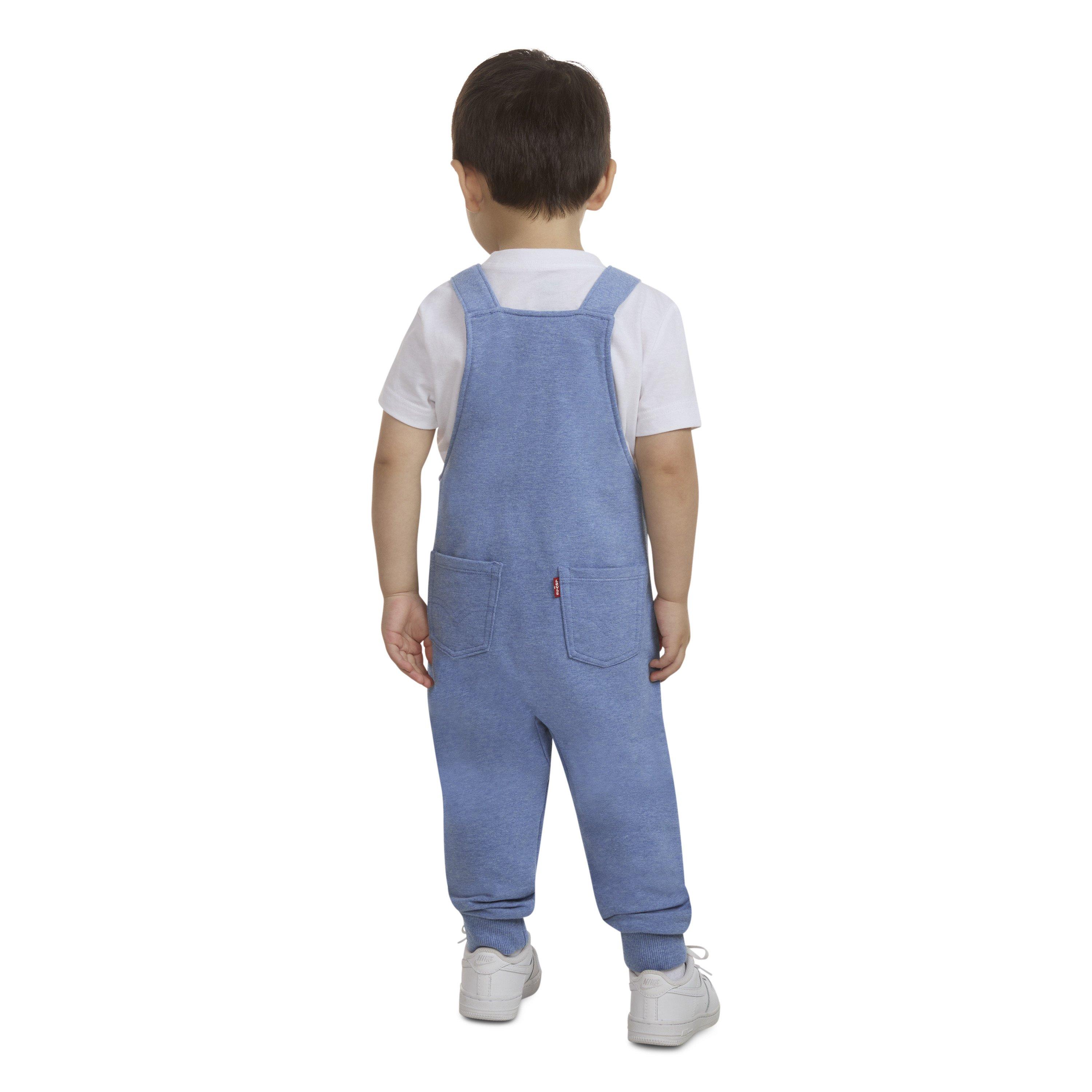 Levi's Front Arcuate Toddler Boys' Atlantic Heather Pocket Overalls