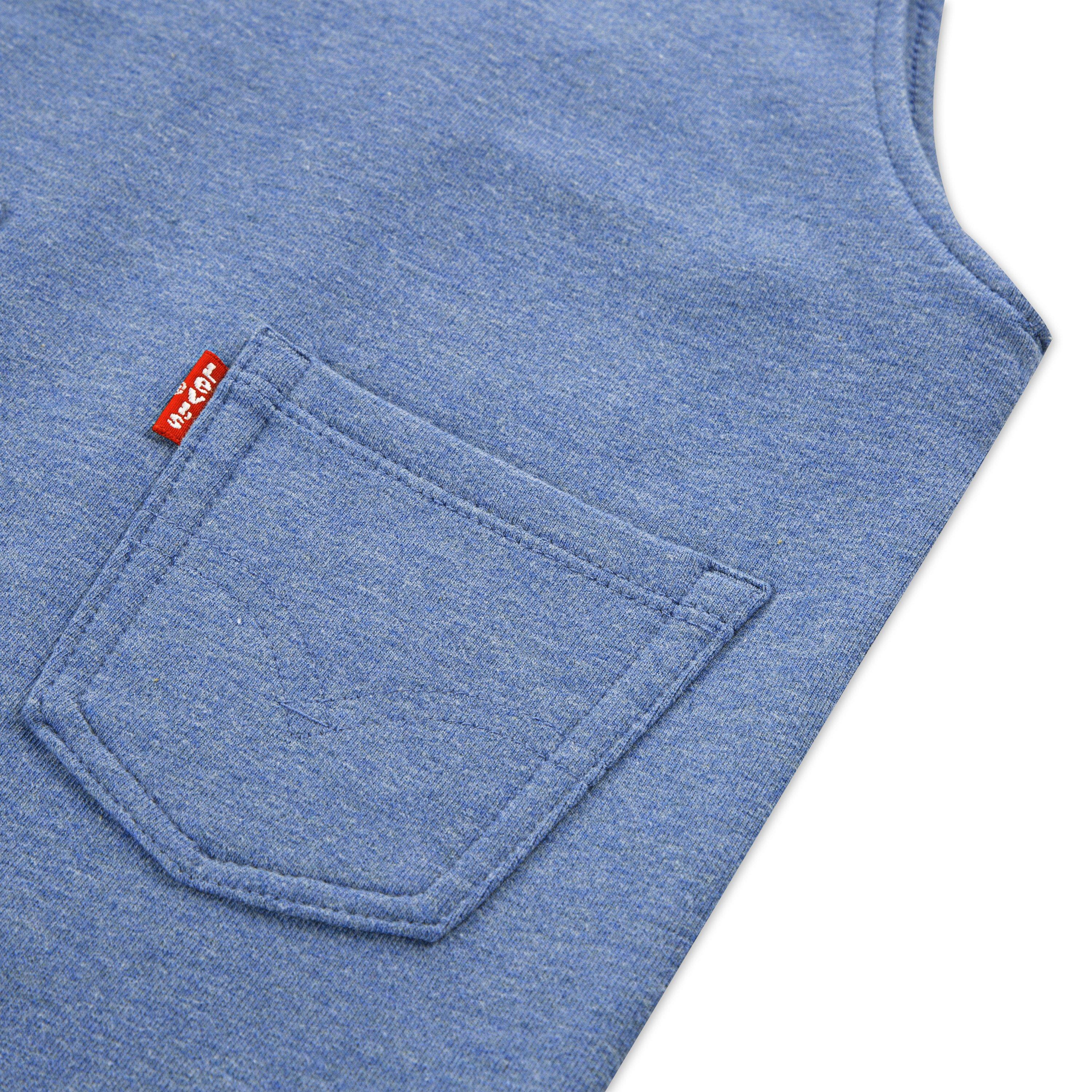 Levi's Front Arcuate Toddler Boys' Atlantic Heather Pocket Overalls