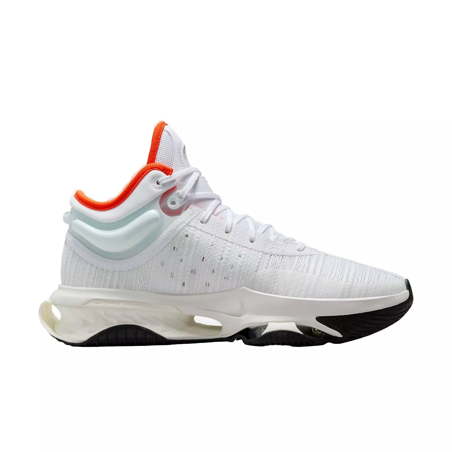 Nike G.T. Jump 2 "White/Sail/Safety Orange/White" Men's Basketball Shoe - WHITE/SAIL/ORANGE/WHITE