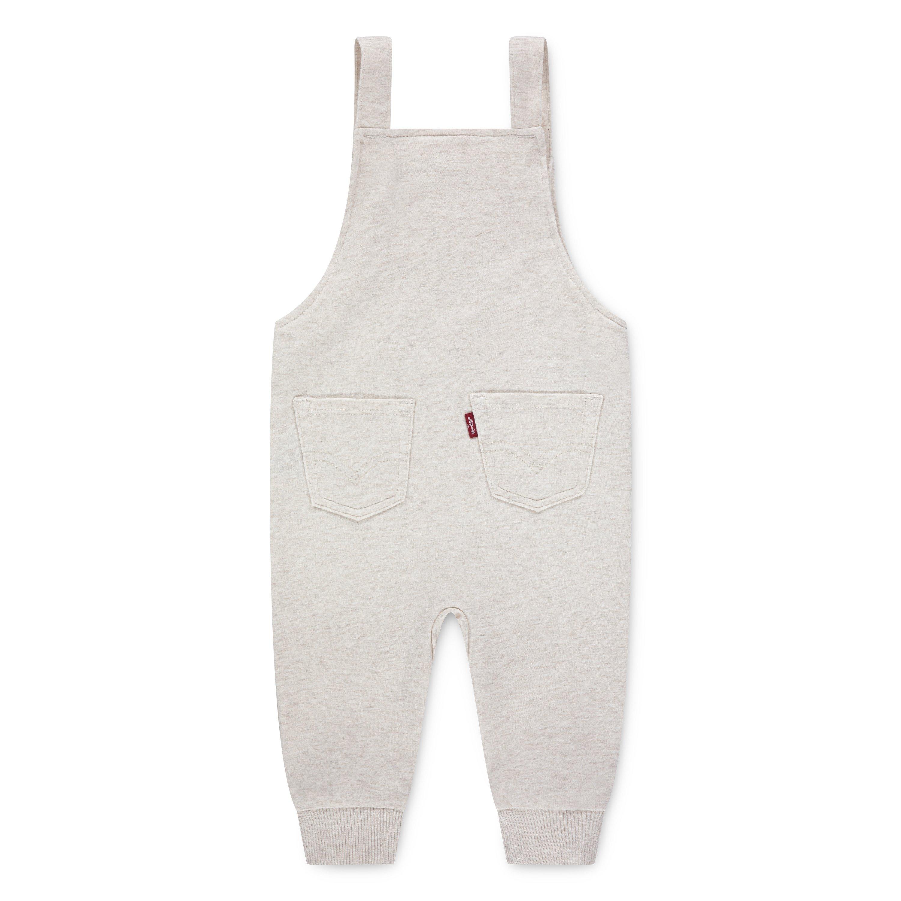 Levi's Front Arcuate Infant Boys' Oatmeal Heather Pocket Overalls