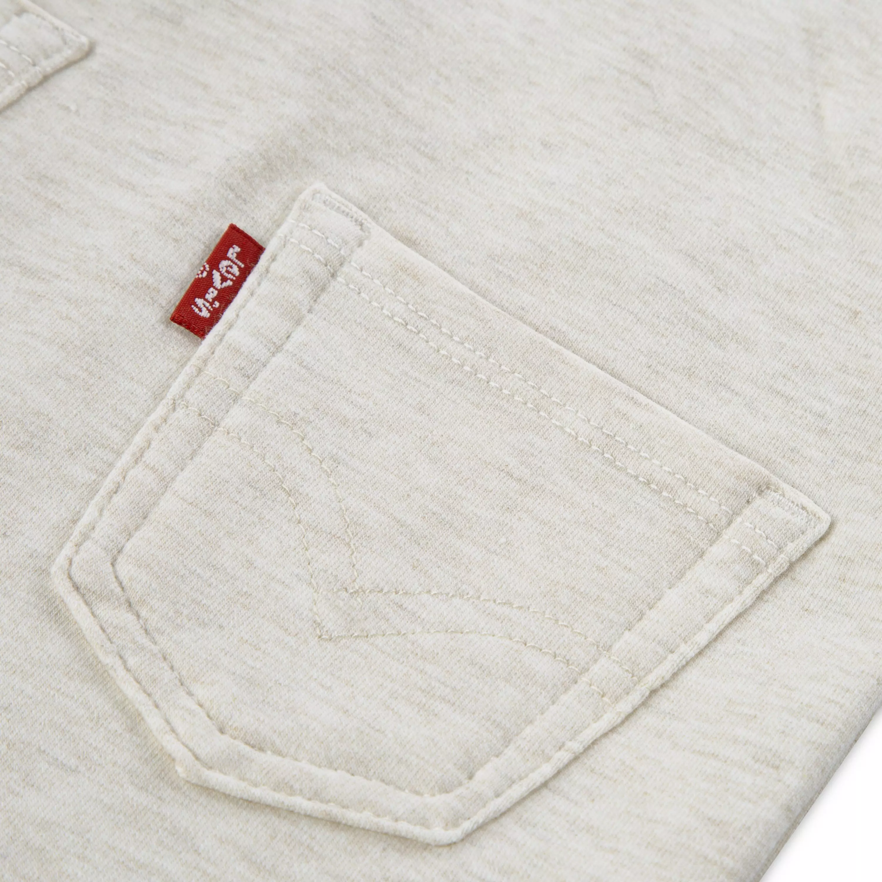 Levi's Infant Boys' Front Arcuate Pocket Overall - Oatmeal Heather - OATMEAL HEATHER