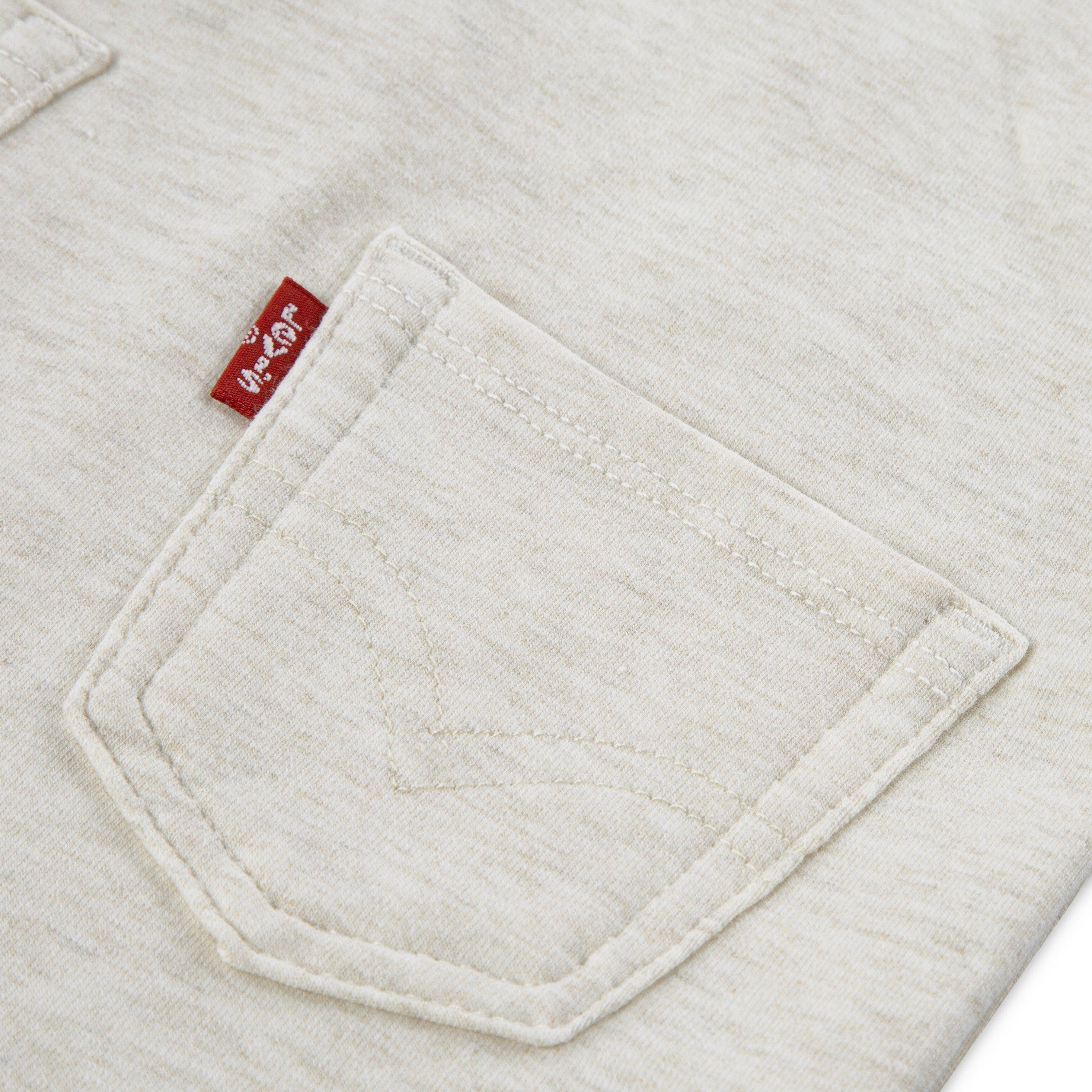 Levi's Front Arcuate Infant Boys' Oatmeal Heather Pocket Overalls