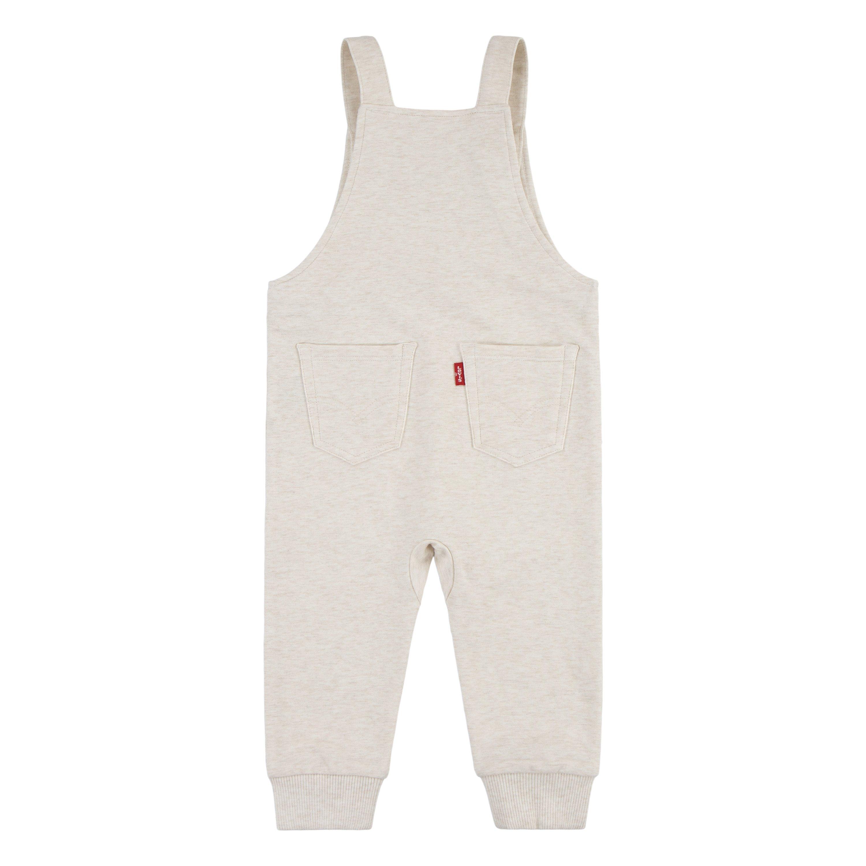 Levi's Front Arcuate Baby Boys' Oatmeal Heather Pocket Overalls