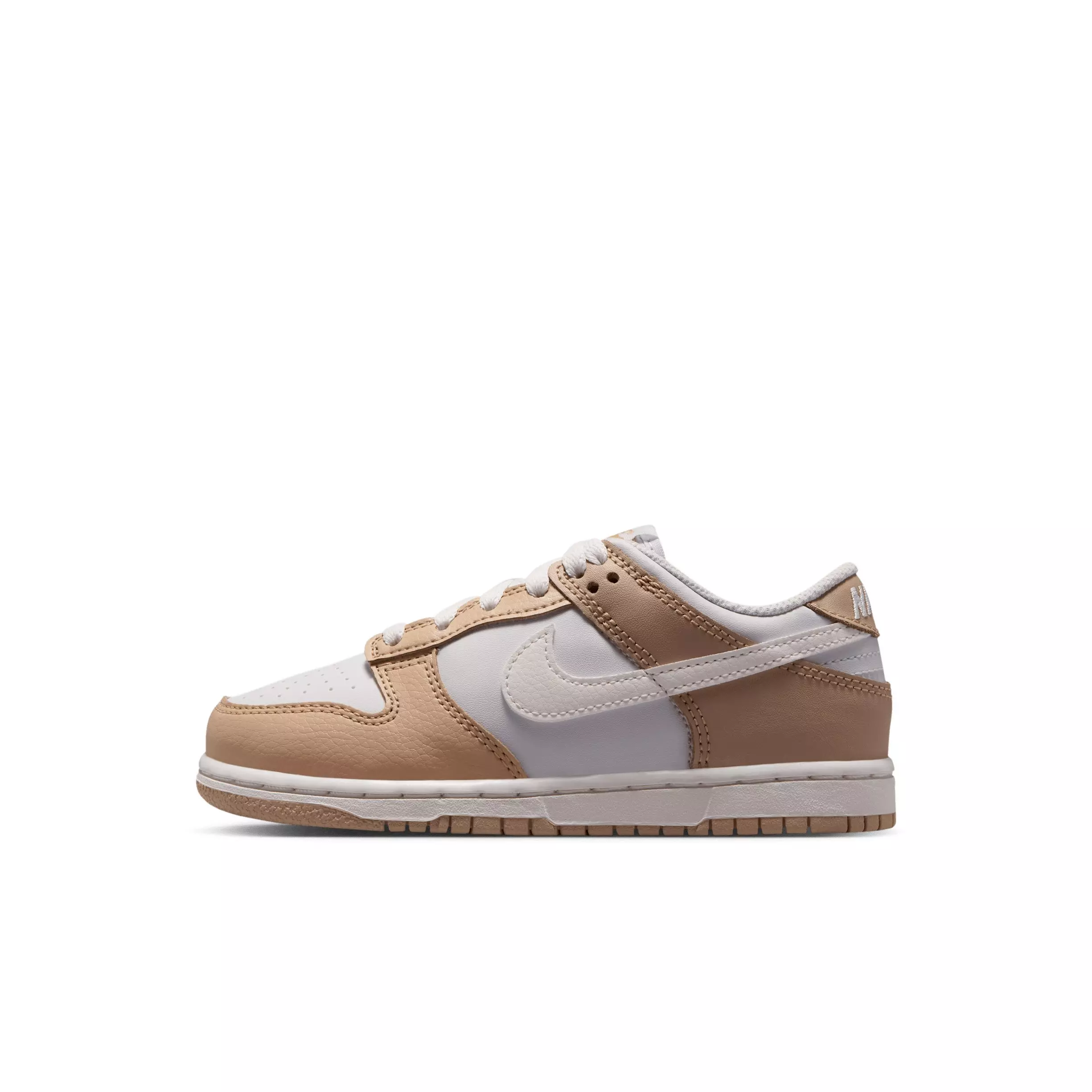 Nike Dunk Low "Linen/Platinum Tint/Sail" Preschool Girls' Shoe - LINEN/PLATINUM/SAIL