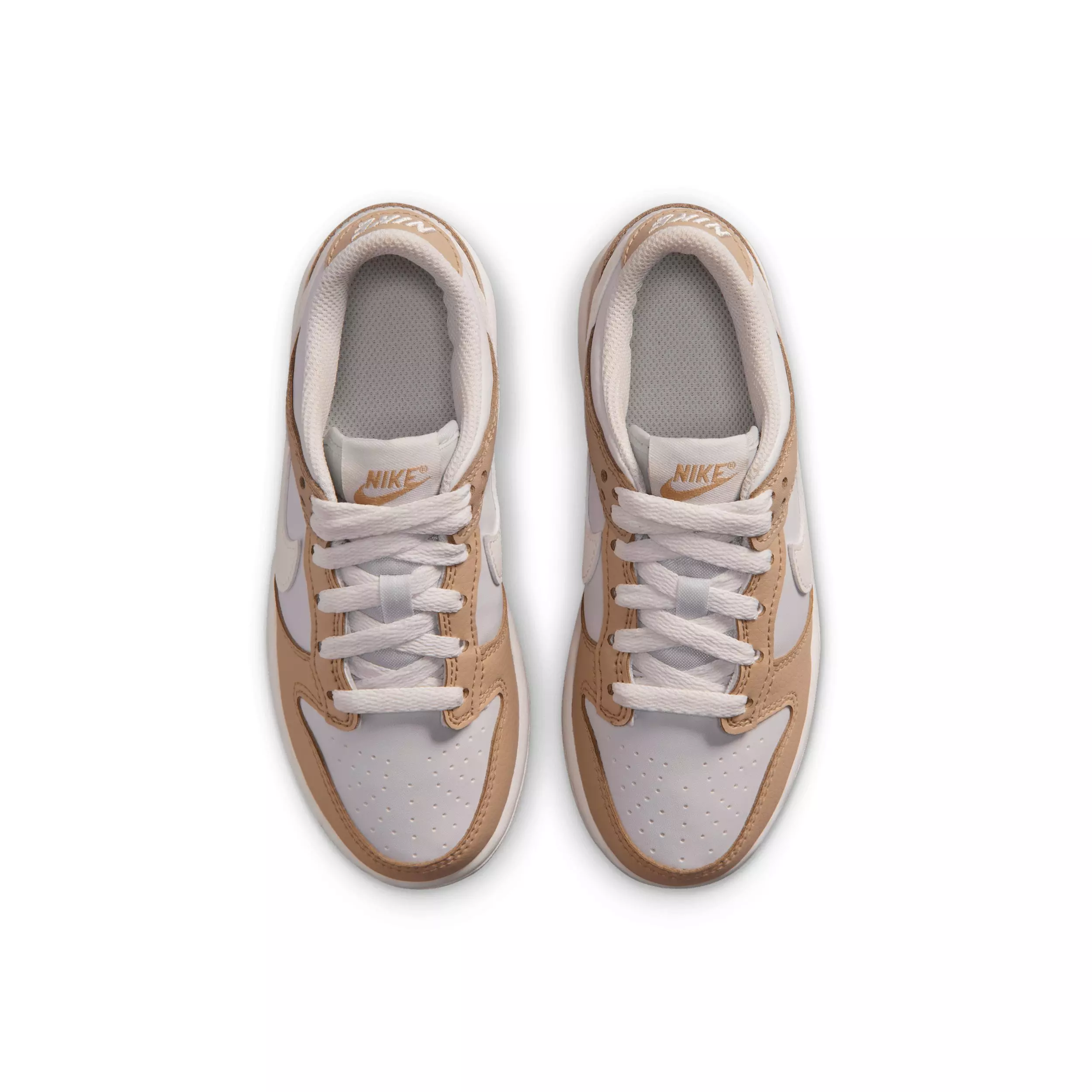 Nike Dunk Low "Linen/Platinum Tint/Sail" Preschool Girls' Shoe - LINEN/PLATINUM/SAIL