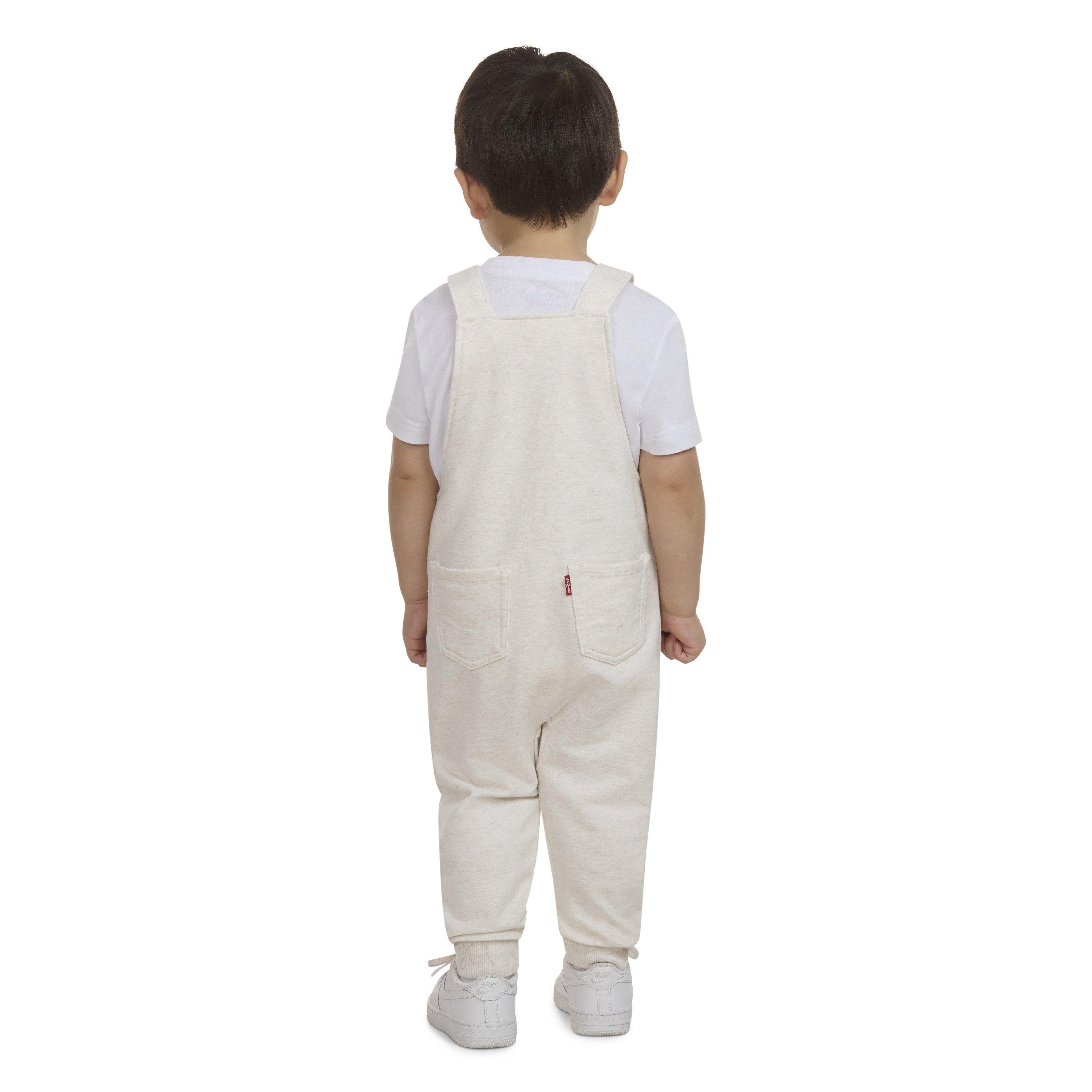 Levi's Front Arcuate Toddler Boys' Oatmeal Heather Pocket Overalls