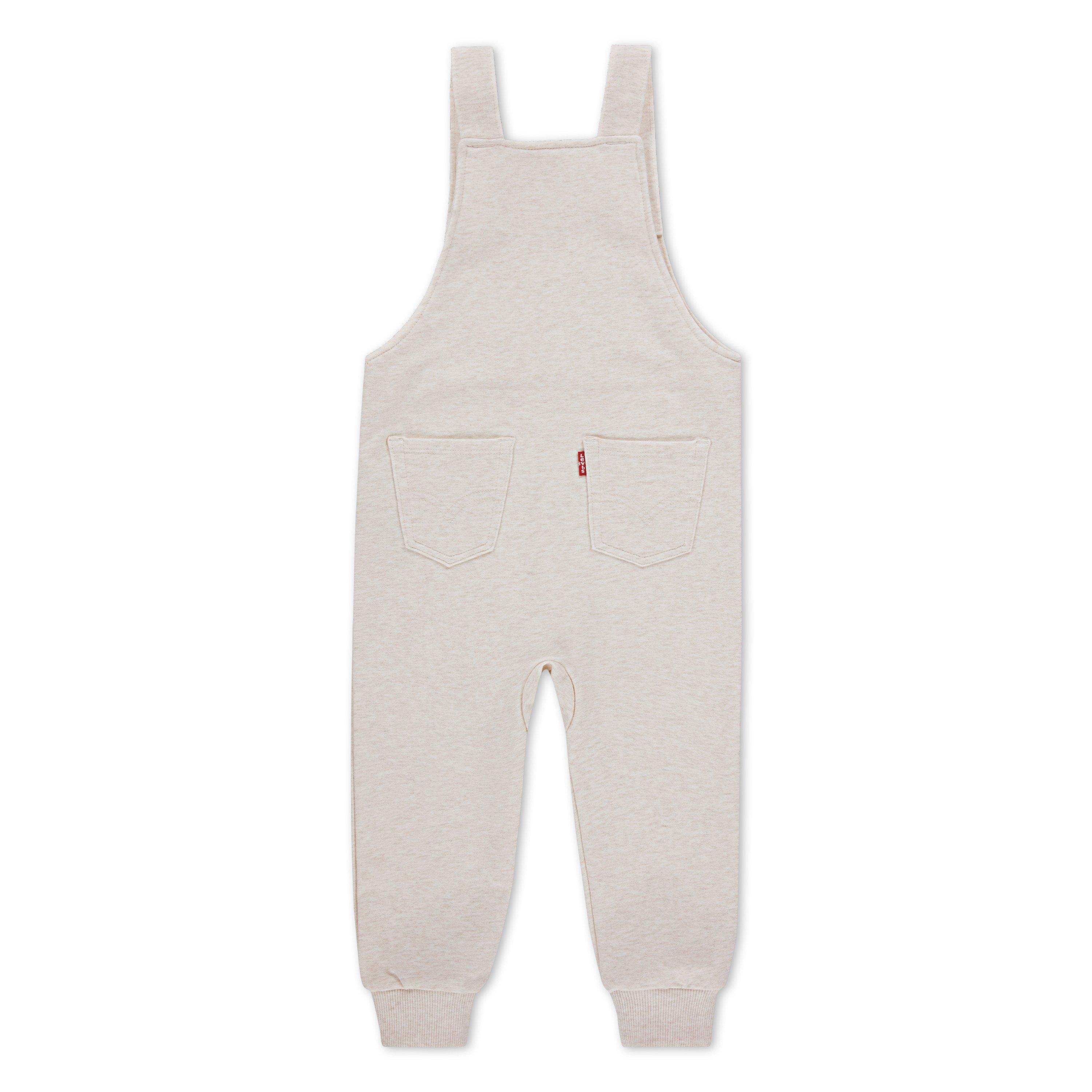 Levi's Front Arcuate Toddler Boys' Heather Oatmeal Pocket Overalls - OATMEAL HEATHER Thumbnail View 6