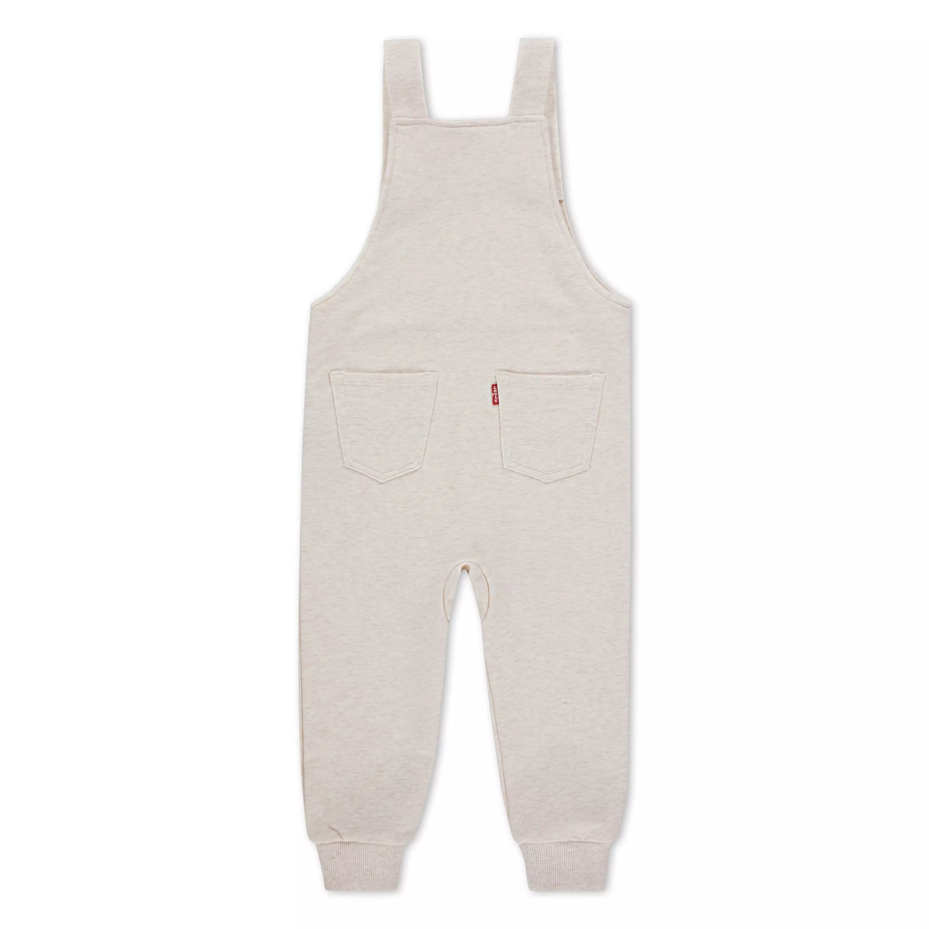 Levi's Front Arcuate Toddler Boys' Heather Oatmeal Pocket Overalls - OATMEAL HEATHER