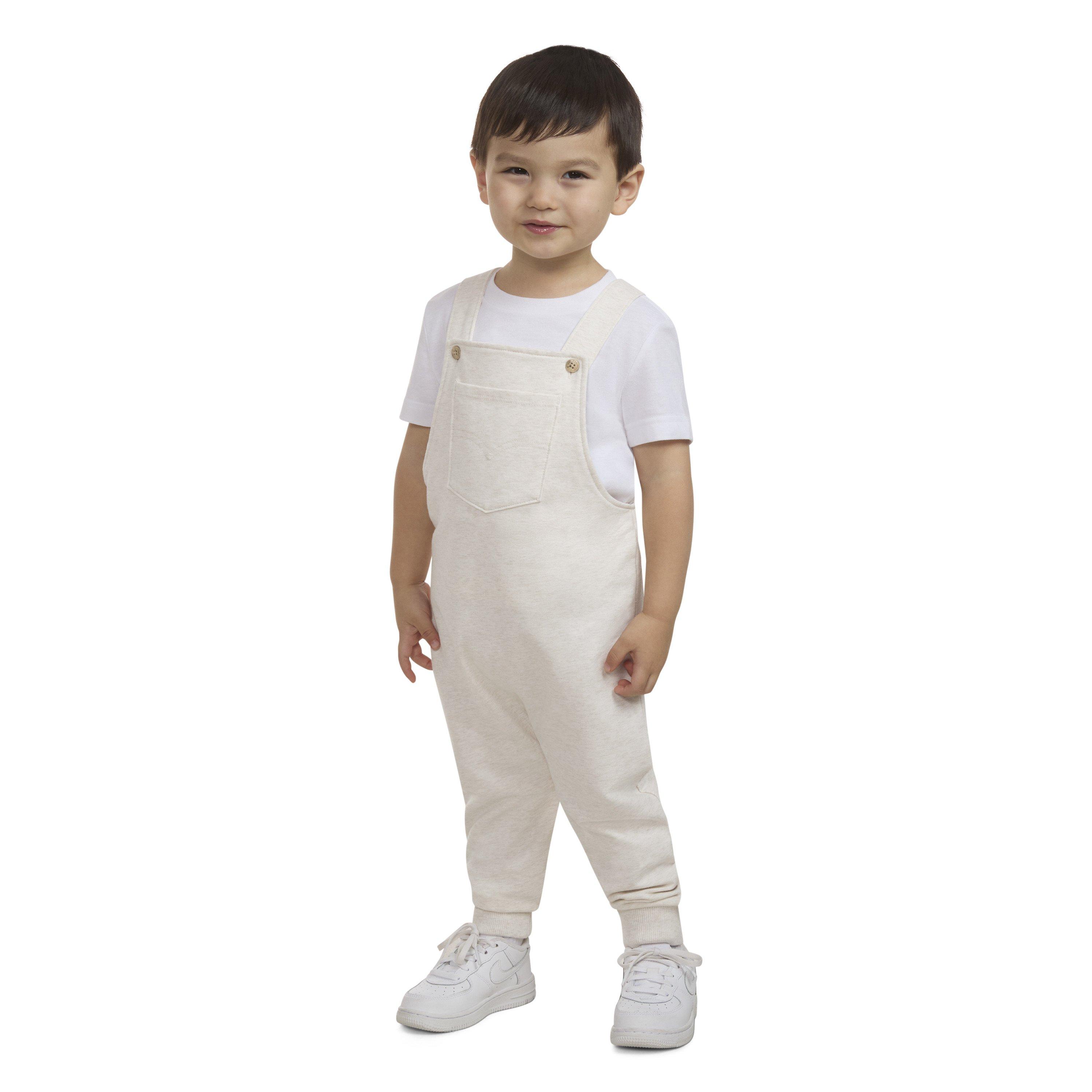 Levi's Front Arcuate Toddler Boys' Heather Oatmeal Pocket Overalls - OATMEAL HEATHER Thumbnail View 7