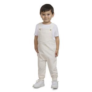 Levi's Front Arcuate Toddler Boys' Heather Oatmeal Pocket Overalls