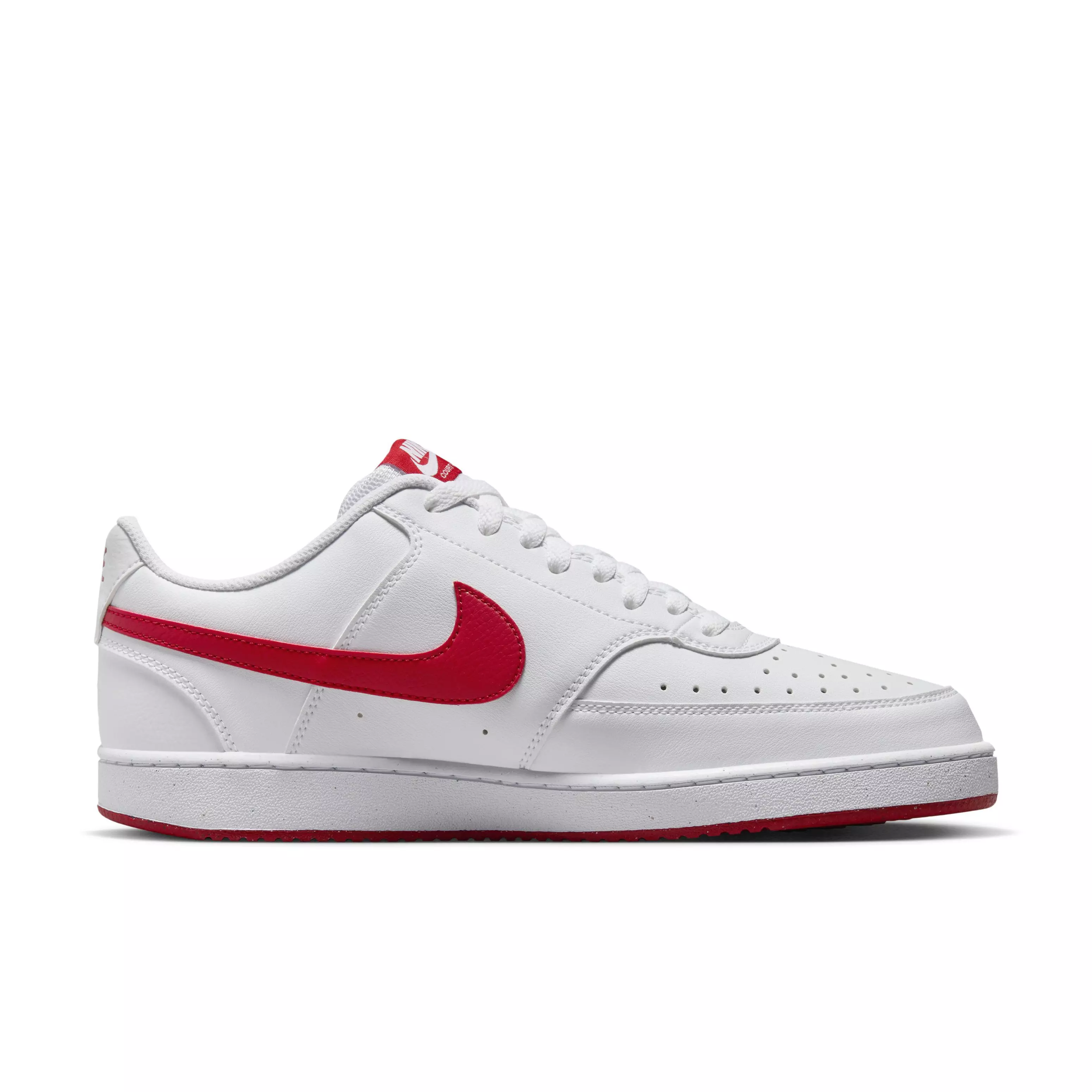 Nike Court Vision Low Next Nature "White/University Red" Men's Shoe - WHITE/RED
